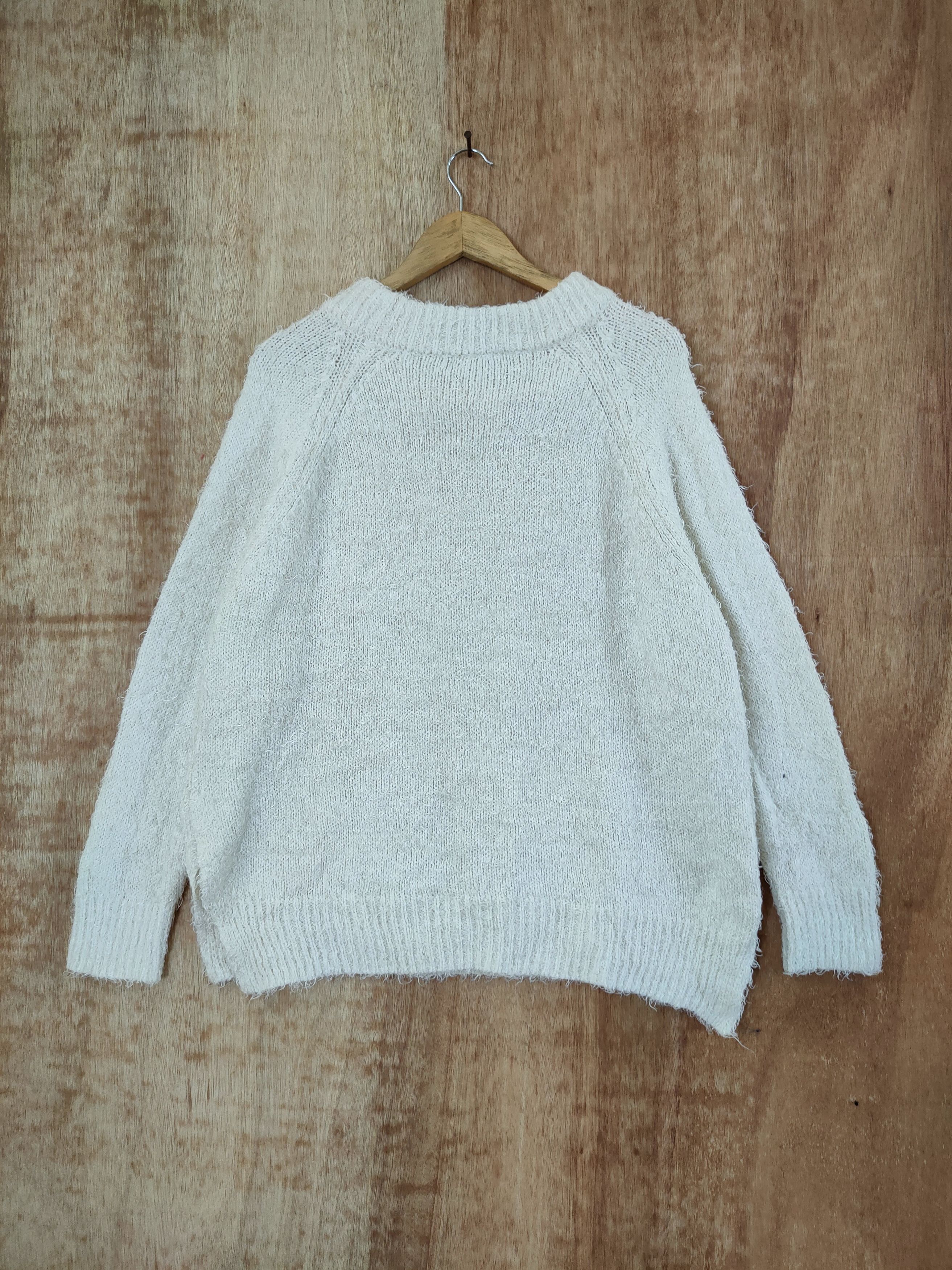 Global Work D Global Work mohair fur shaggy knitwear japan #46-553 Size US L / EU 52-54 / 3 - 7 Thumbnail