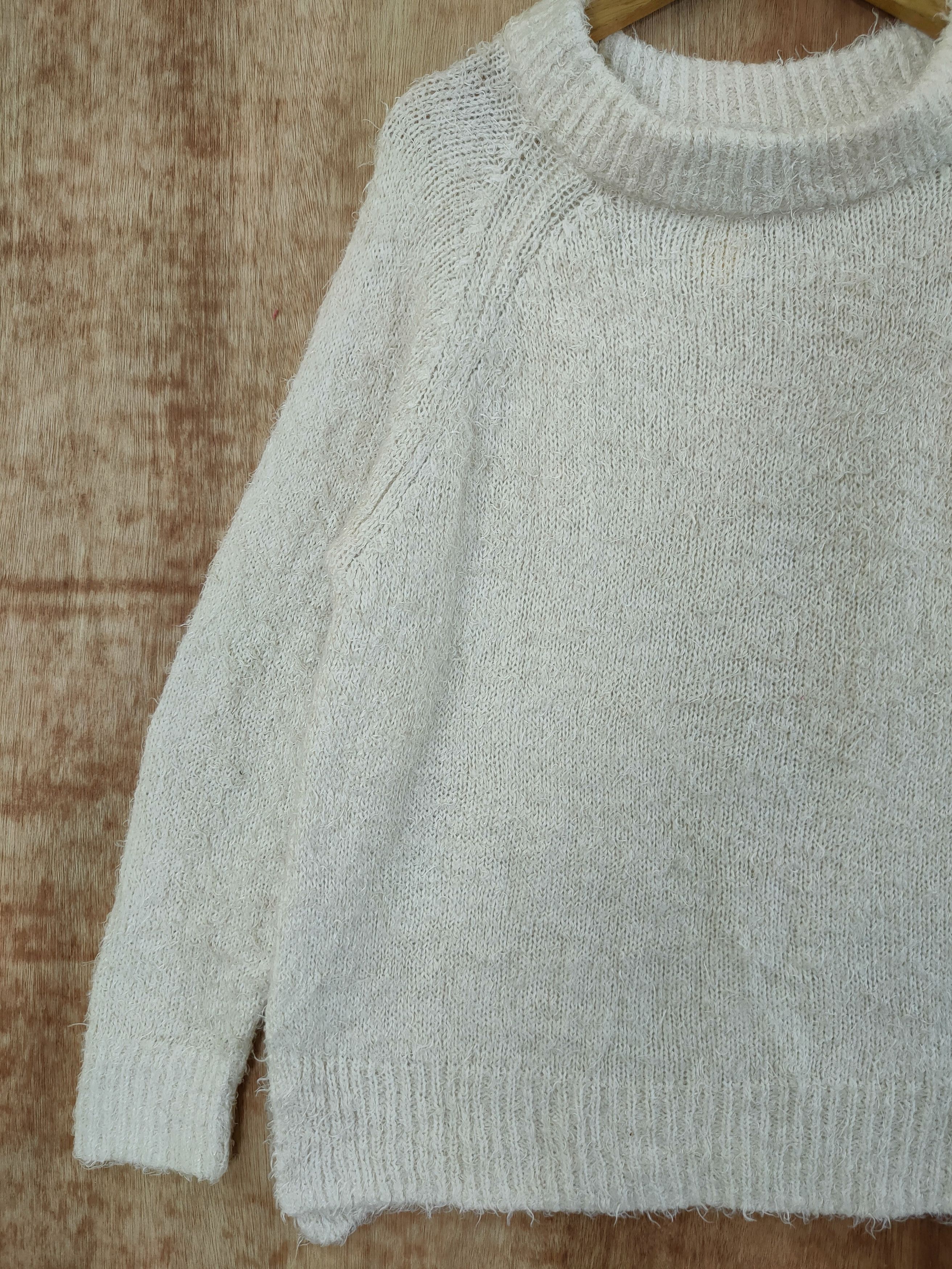 Global Work D Global Work mohair fur shaggy knitwear japan #46-553 Size US L / EU 52-54 / 3 - 2 Thumbnail