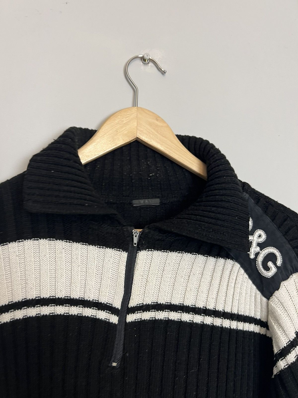 Dolce & Gabbana Rare Vintage Y2K Dolce&Gabbana Big Script Logo Knit Sweat Size US S / EU 44-46 / 1 - 4 Thumbnail