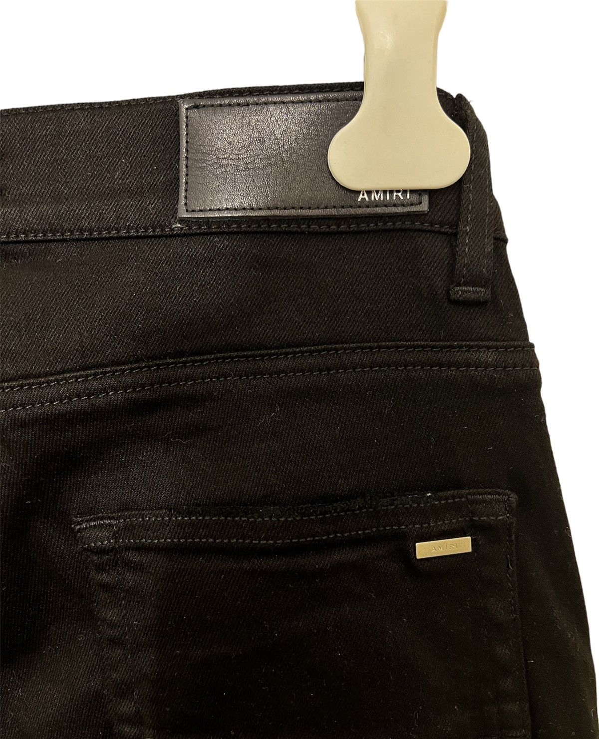 Amiri Amiri black jeans distressed leather Size US 30 / EU 46 - 5 Thumbnail