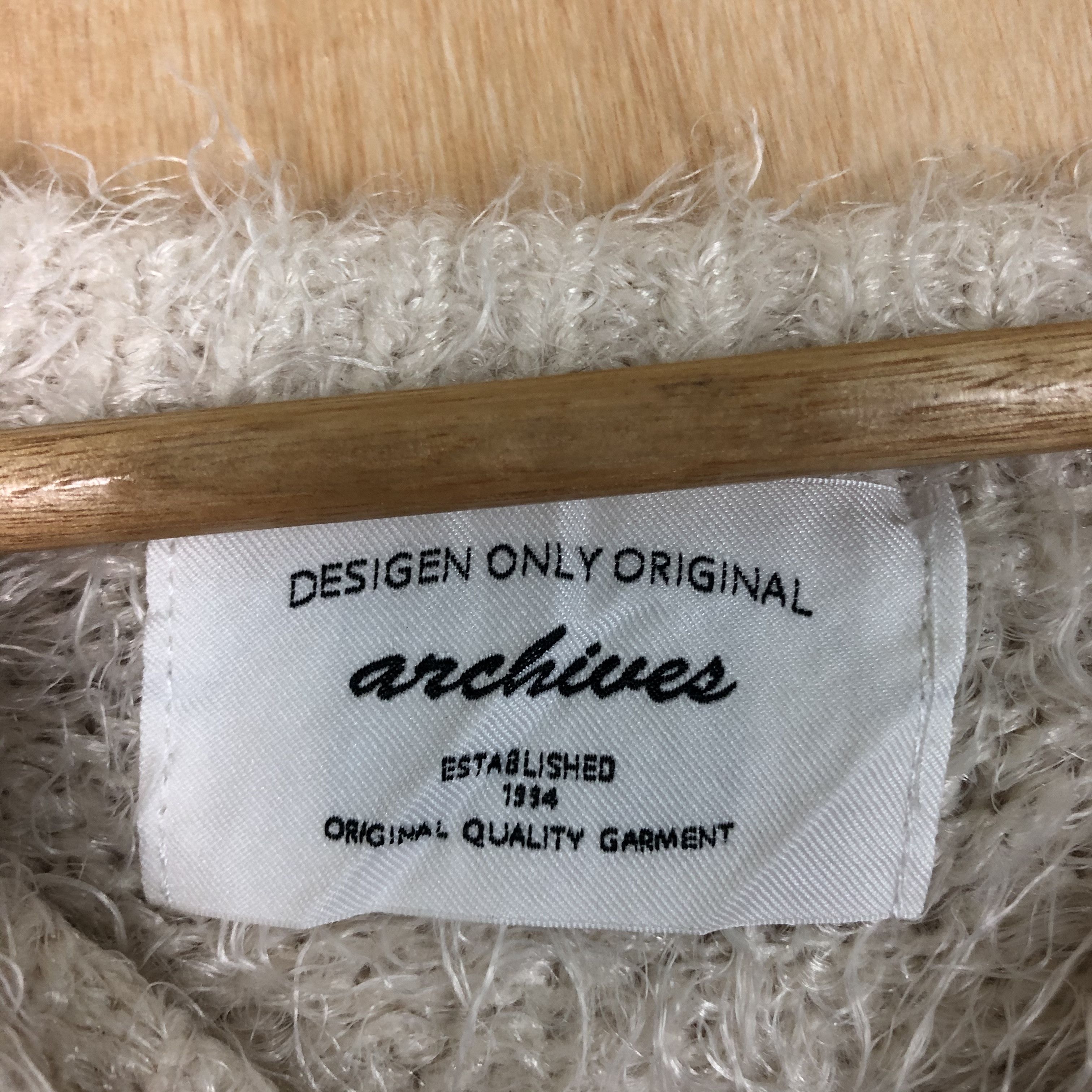 Homespun Knitwear × Japanese Brand × Vintage DLL Archives Mohair white Fur Shagg Shaggy Knitwear #c027 Size M / US 6-8 / IT 42-44 - 6 Thumbnail