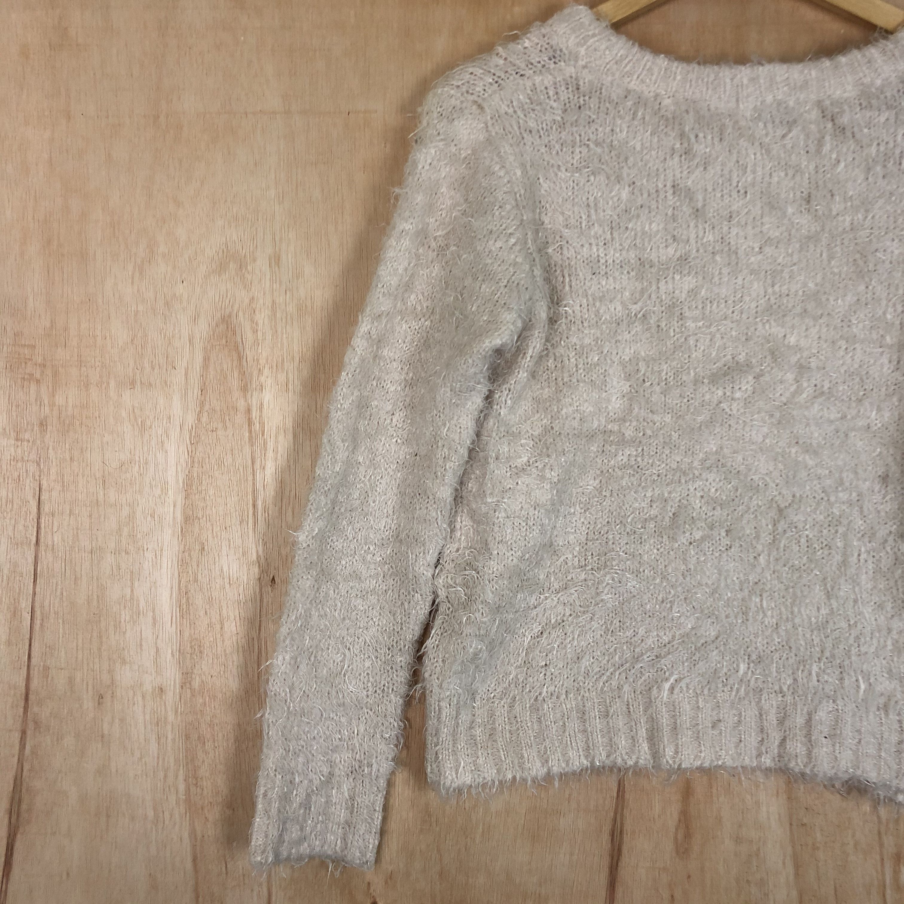 Homespun Knitwear × Japanese Brand × Vintage DLL Archives Mohair white Fur Shagg Shaggy Knitwear #c027 Size M / US 6-8 / IT 42-44 - 9 Thumbnail