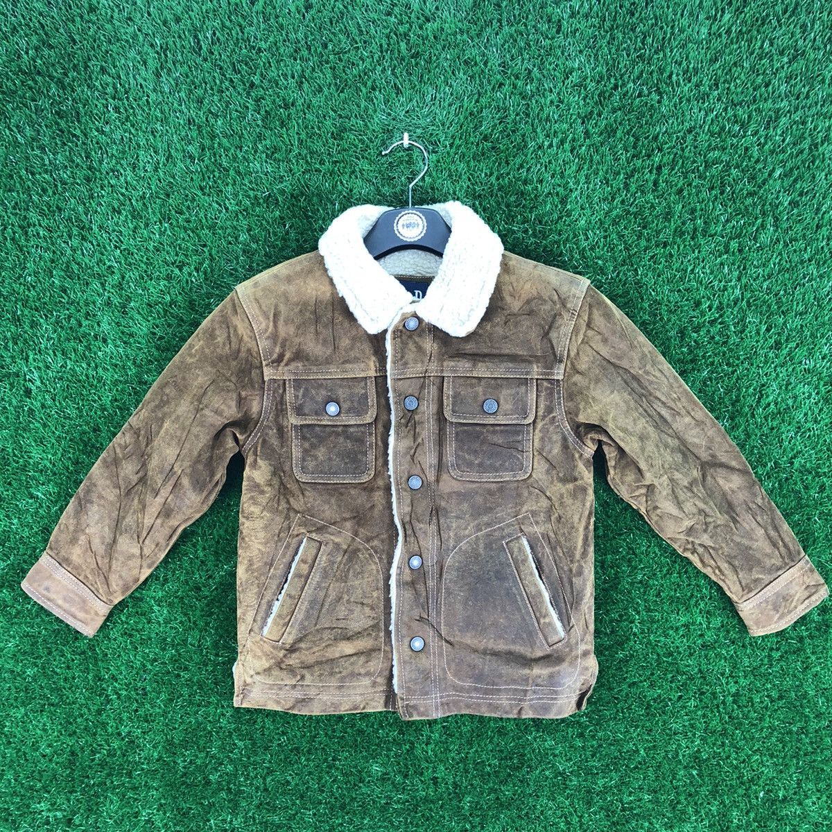 Gap Vintage Suede Leather Sherpa Lining For Kid by GAP Size US XXS / EU 40 - 1 Thumbnail