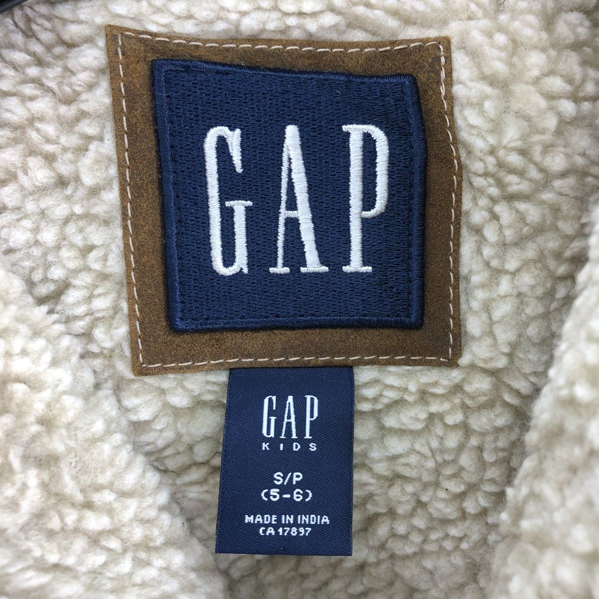 Gap Vintage Suede Leather Sherpa Lining For Kid by GAP Size US XXS / EU 40 - 13 Thumbnail