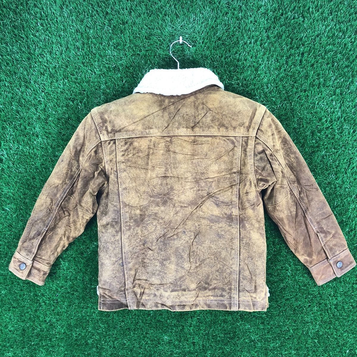 Gap Vintage Suede Leather Sherpa Lining For Kid by GAP Size US XXS / EU 40 - 4 Thumbnail