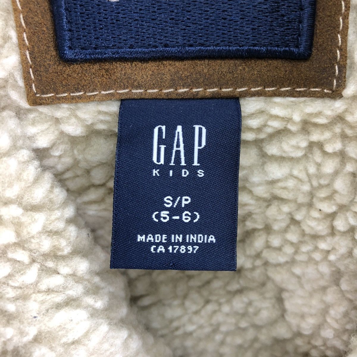 Gap Vintage Suede Leather Sherpa Lining For Kid by GAP Size US XXS / EU 40 - 14 Thumbnail
