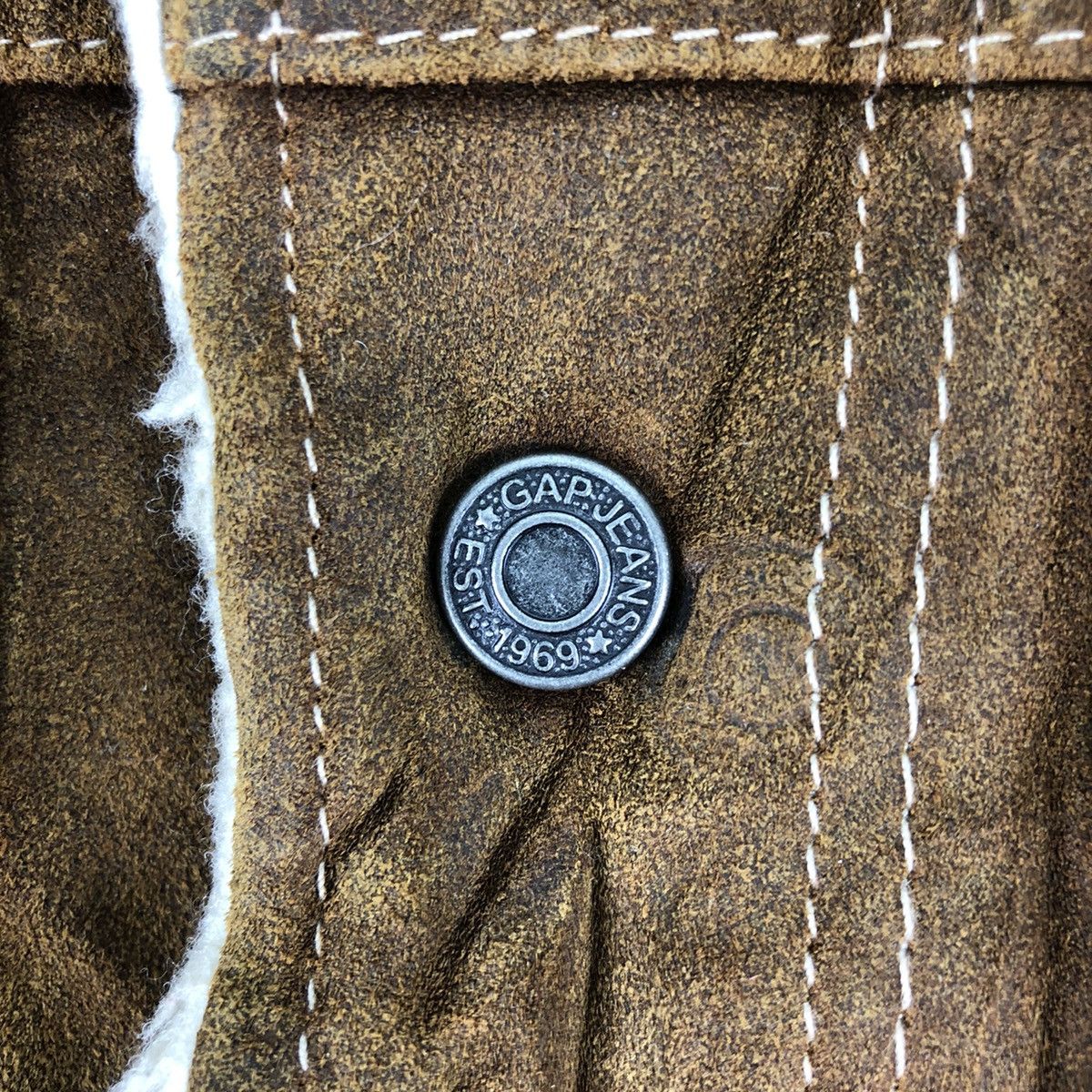 Gap Vintage Suede Leather Sherpa Lining For Kid by GAP Size US XXS / EU 40 - 10 Thumbnail