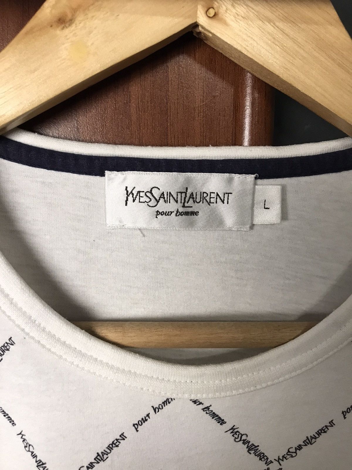 Christian Dior Monsieur × Vintage × Yves Saint Laurent 90s Vintage Rare Yves Saint Laurent Monogram Logo t shirt Size US L / EU 52-54 / 3 - 5 Thumbnail