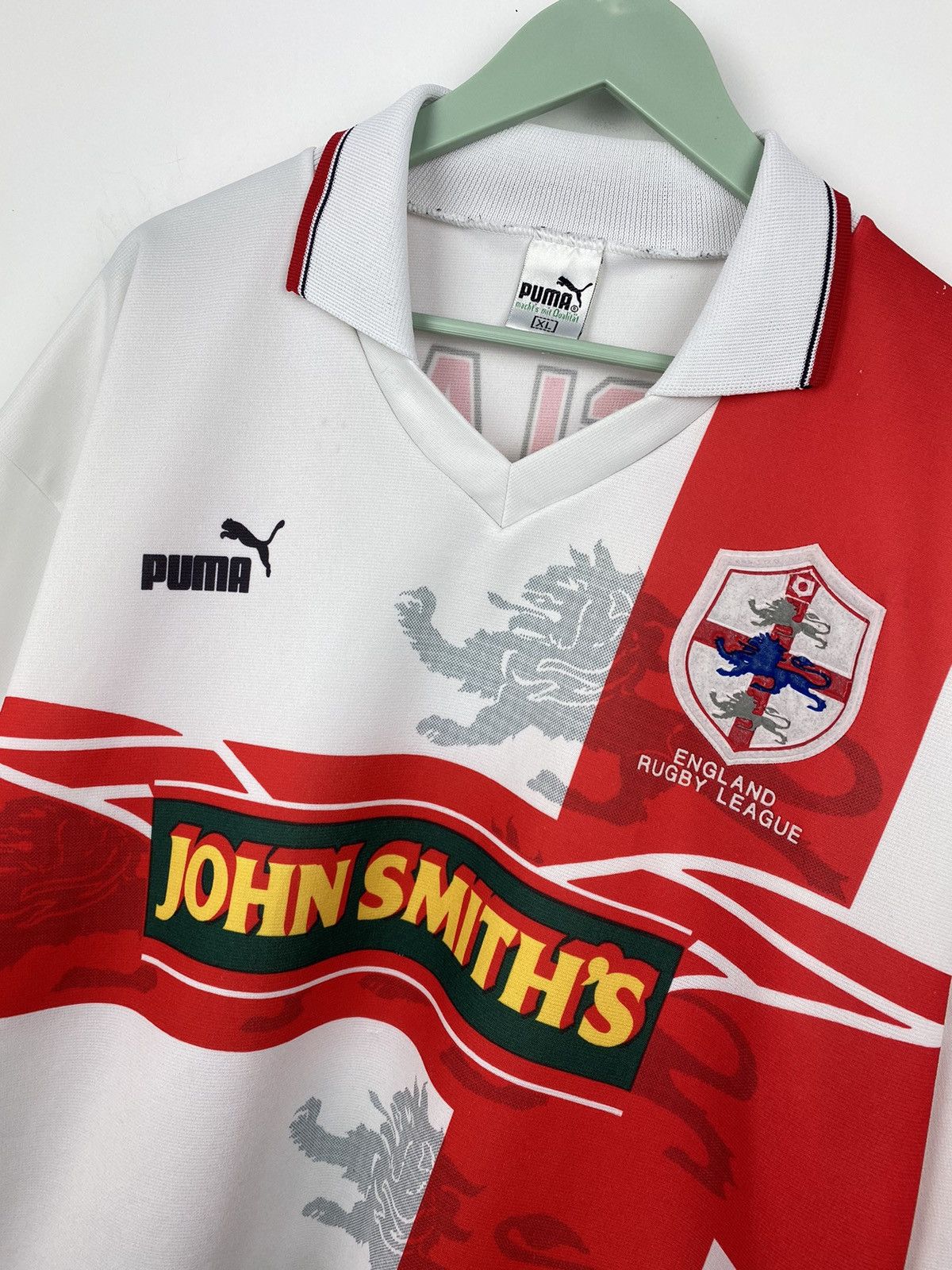 Puma 1995 World Cup Great Britain England Rugby Jersey Puma Size US XL / EU 56 / 4 - 2 Thumbnail