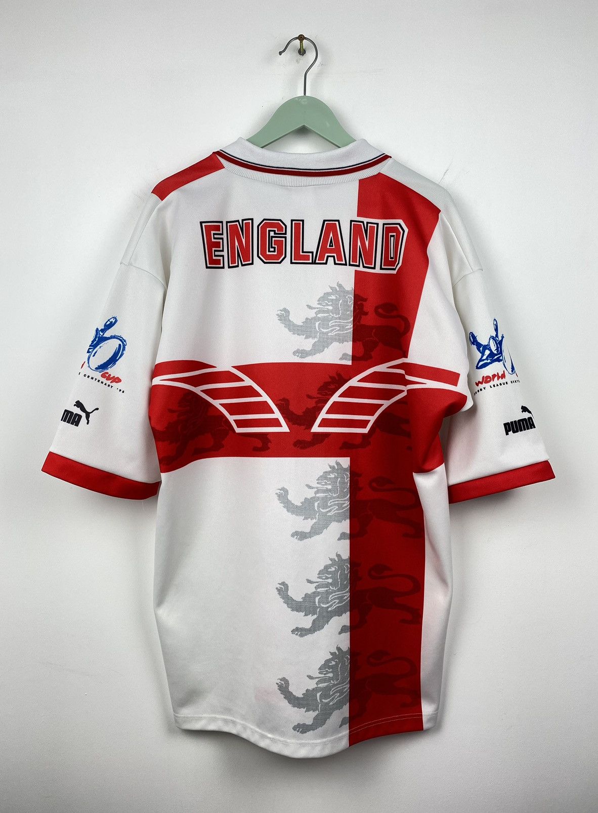 Puma 1995 World Cup Great Britain England Rugby Jersey Puma Size US XL / EU 56 / 4 - 11 Thumbnail