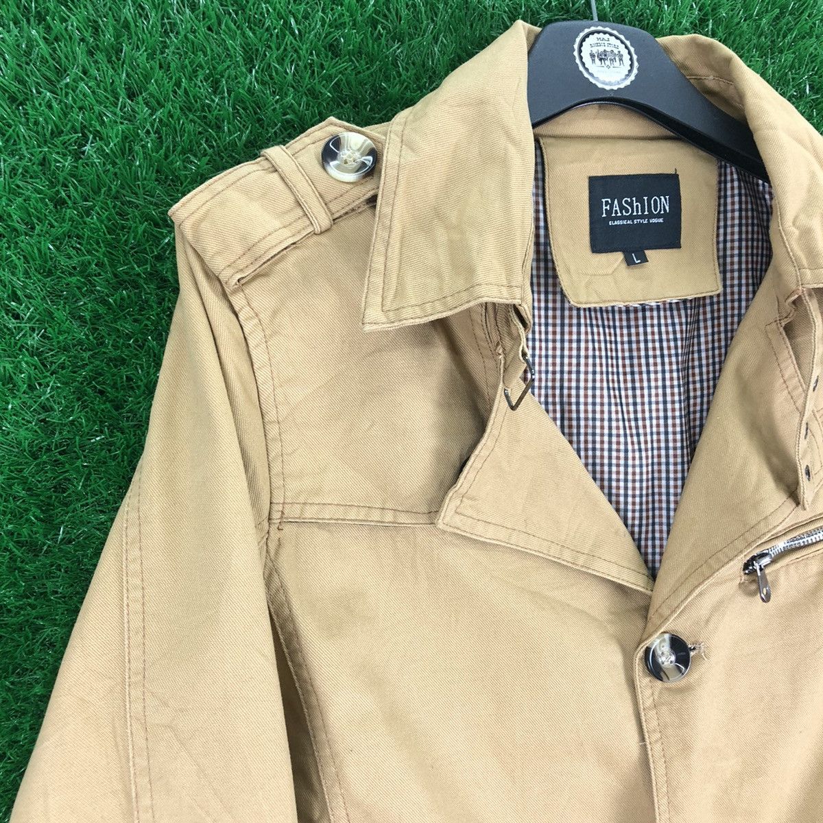 Japanese Brand Vintage Fashion Classical Style Vague Trench Jacket Style Size US M / EU 48-50 / 2 - 2 Thumbnail