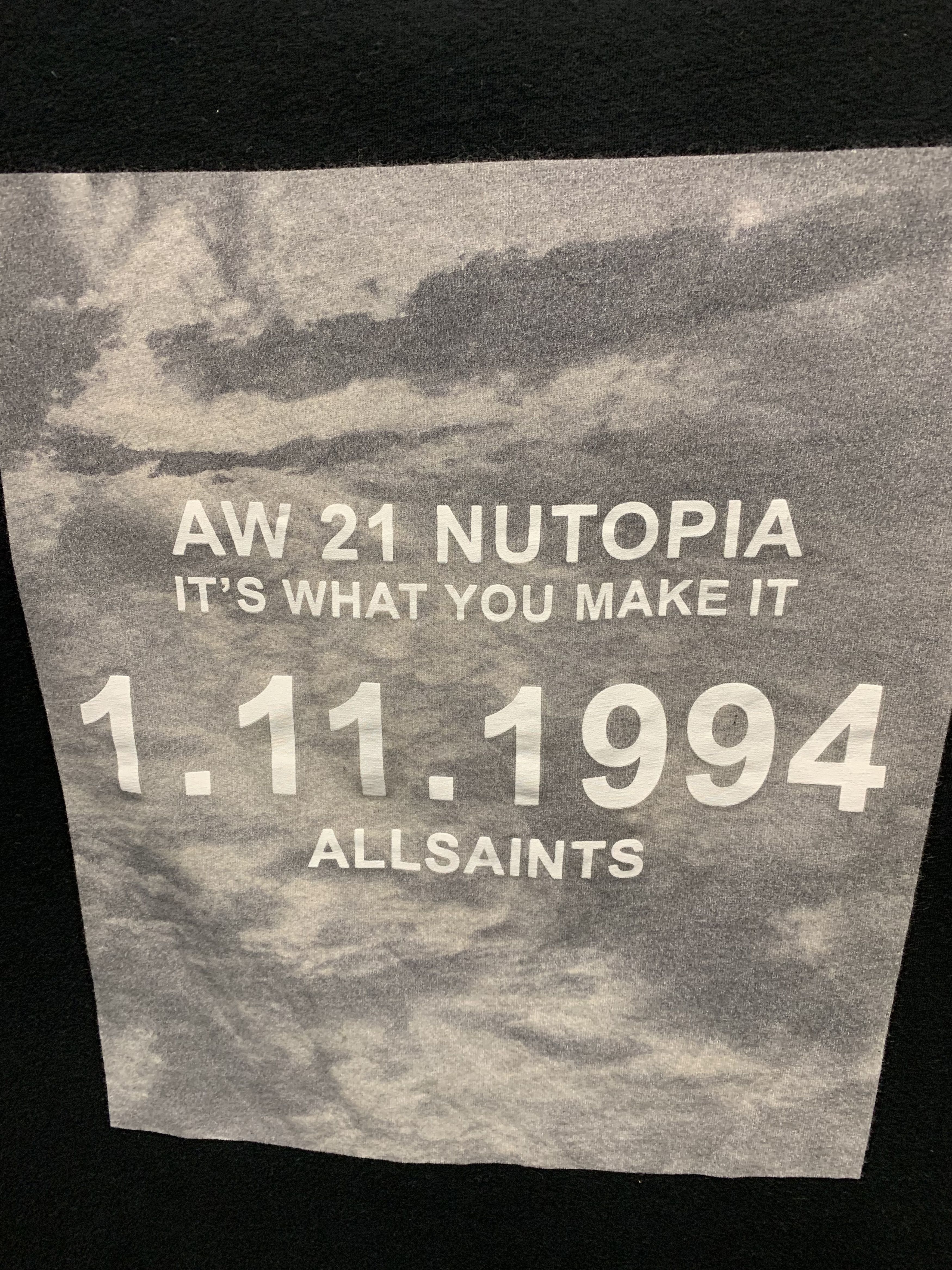 Allsaints Allsaints 1.11.1994 Big logo black t-shirt M size Size US M / EU 48-50 / 2 - 2 Thumbnail