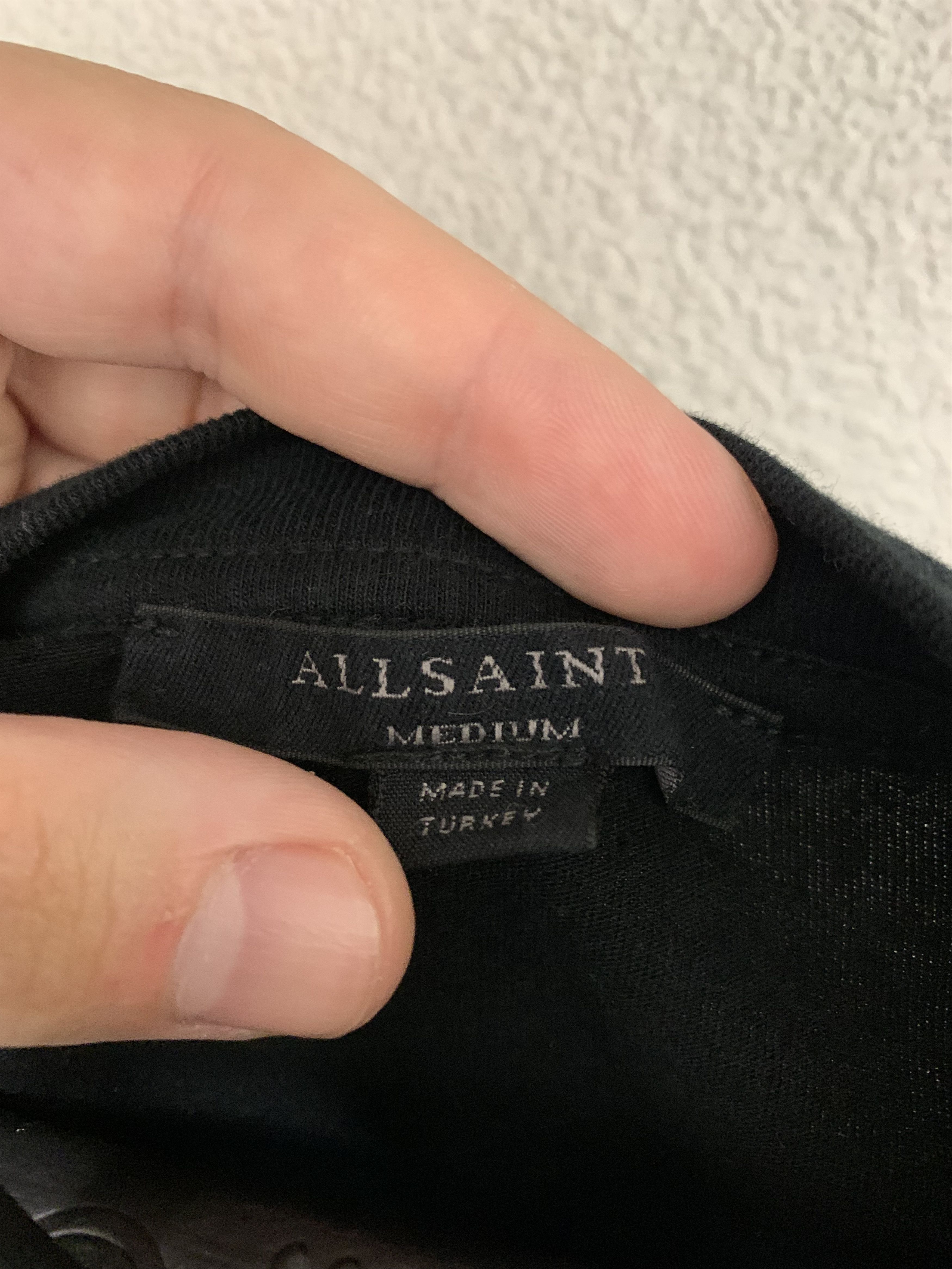 Allsaints Allsaints 1.11.1994 Big logo black t-shirt M size Size US M / EU 48-50 / 2 - 3 Thumbnail