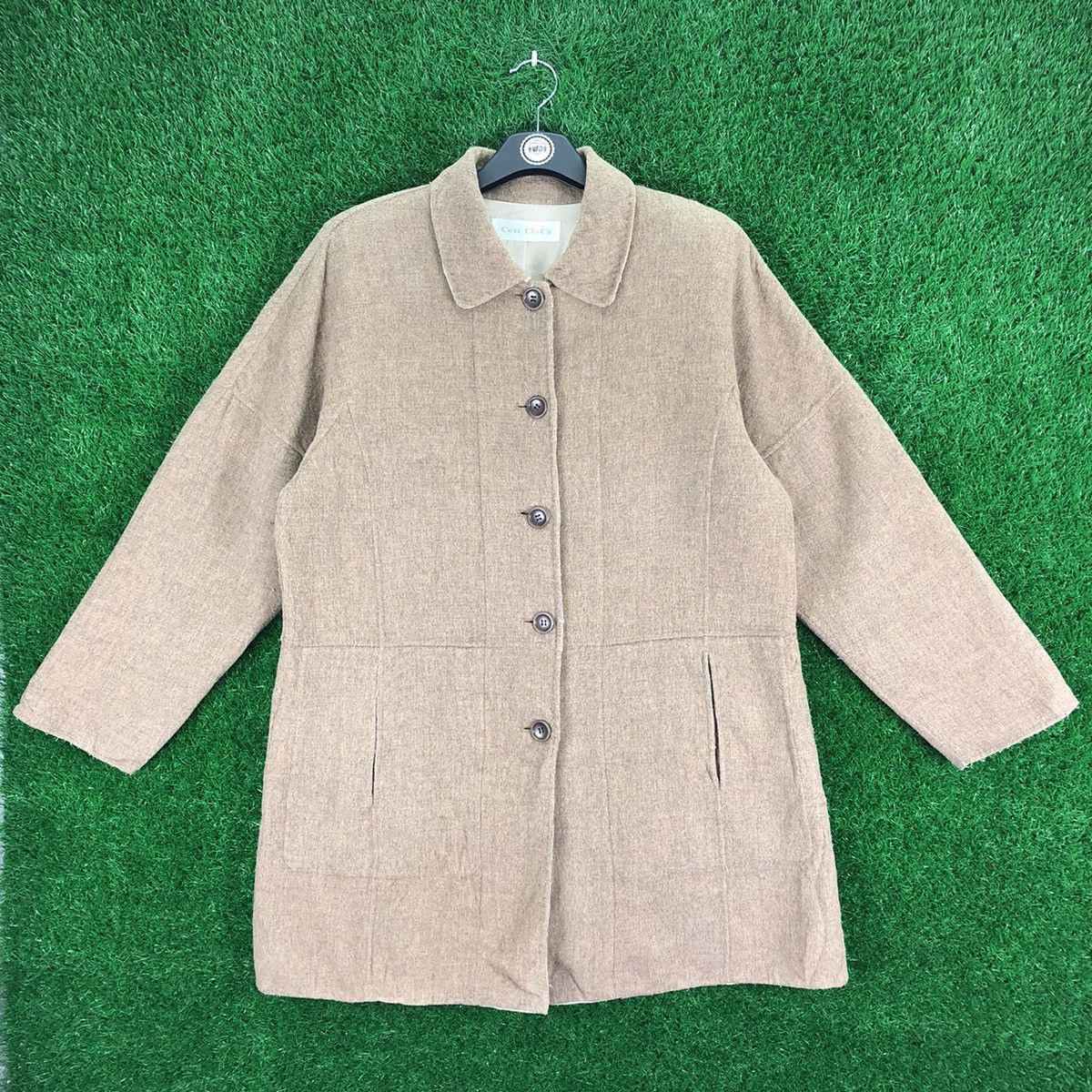 Japanese Brand Vintage 80's Wool Down Jacket Women by Chest Chica Size L / US 10 / IT 46 - 1 Thumbnail