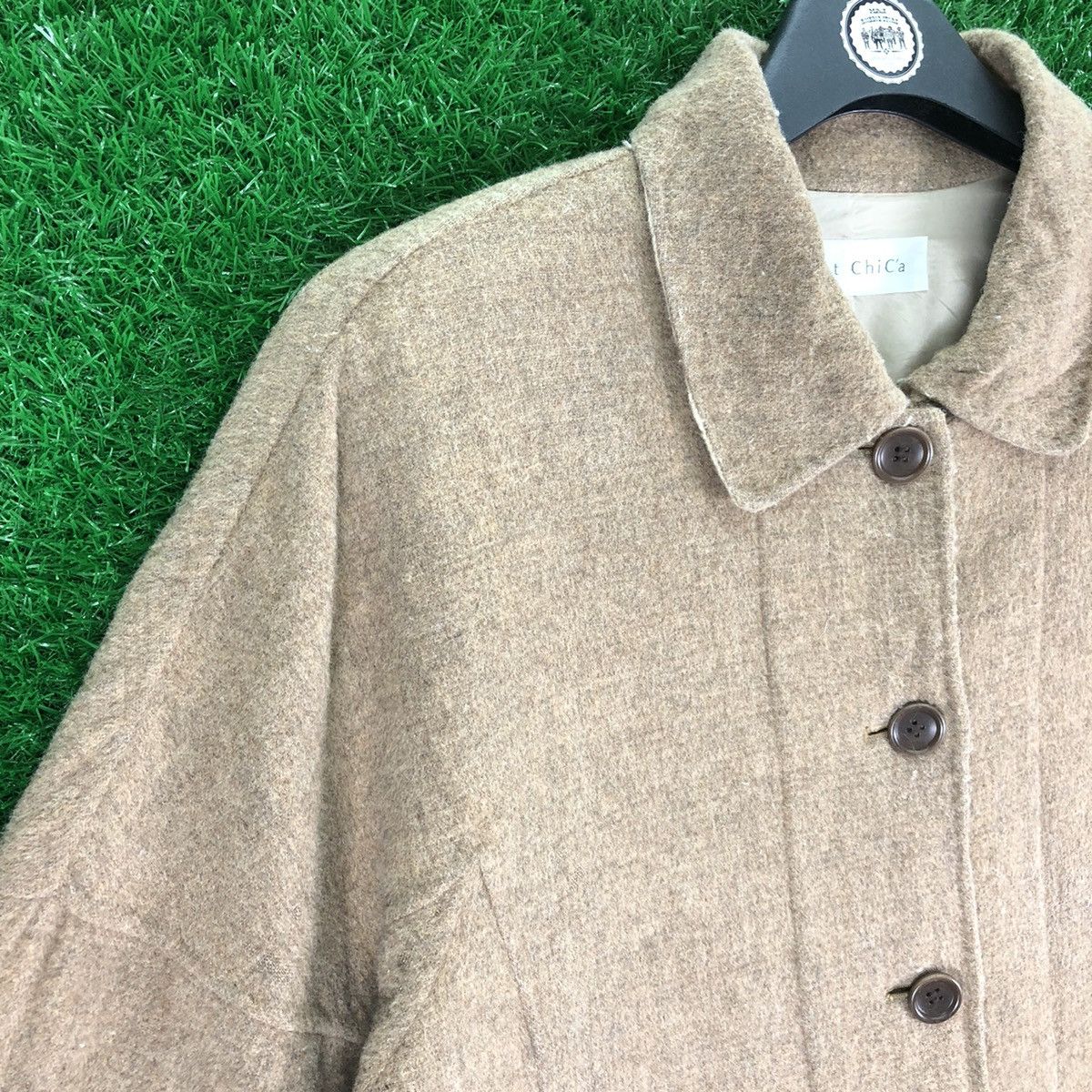 Japanese Brand Vintage 80's Wool Down Jacket Women by Chest Chica Size L / US 10 / IT 46 - 2 Thumbnail
