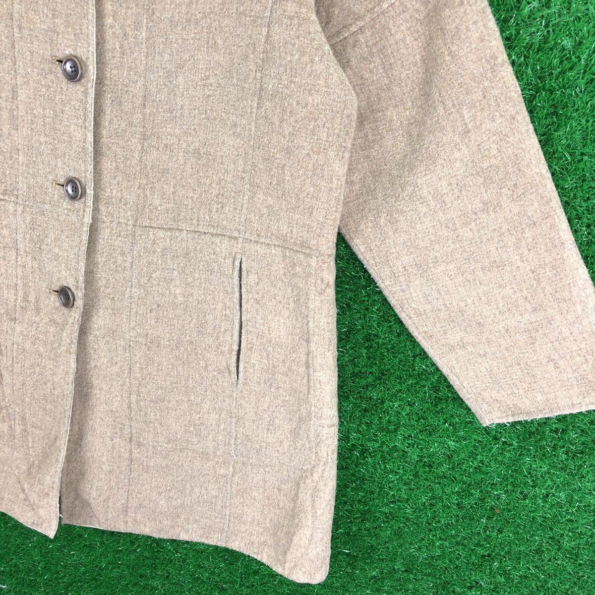 Japanese Brand Vintage 80's Wool Down Jacket Women by Chest Chica Size L / US 10 / IT 46 - 3 Thumbnail