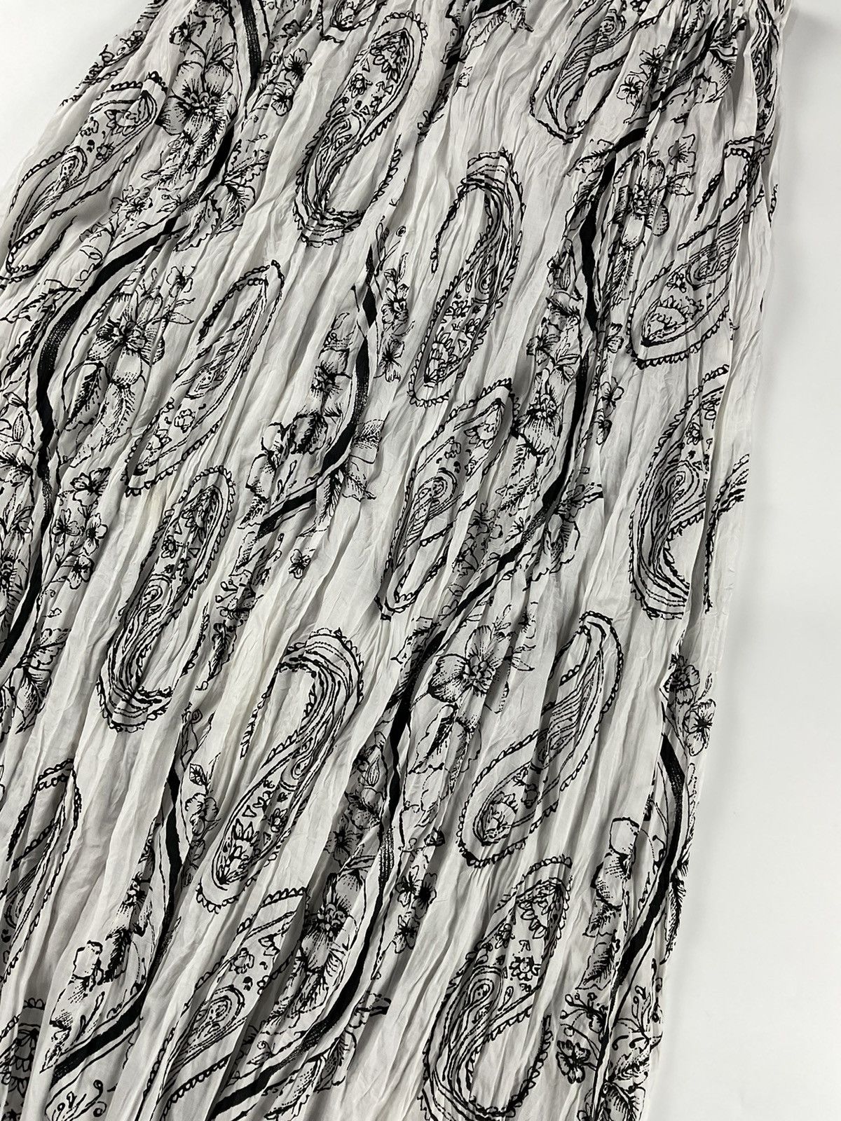 Issey Miyake Issey Miyake Pleated Paisley Skirt Size 34" / US 12 / IT 48 - 3 Thumbnail