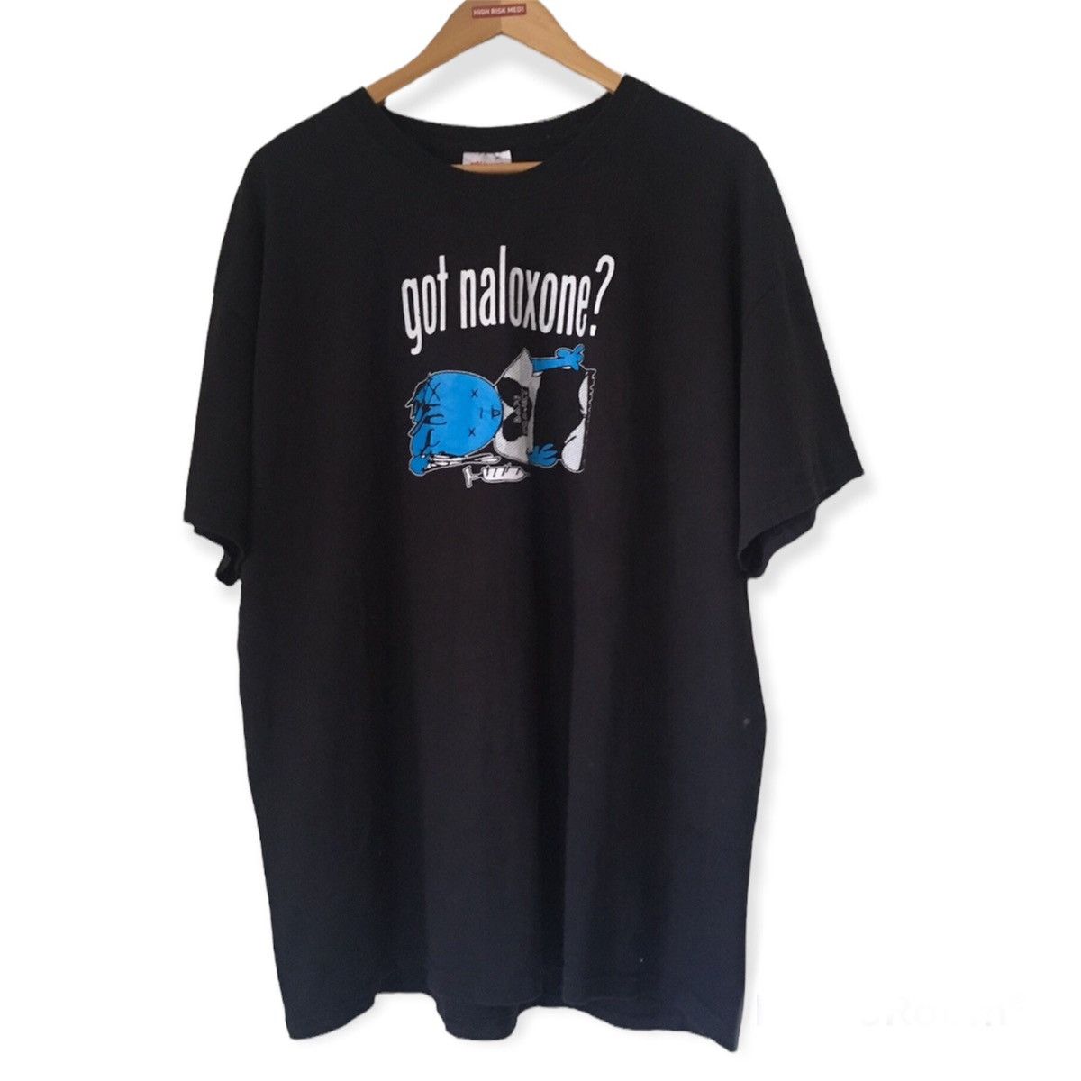 Hanes × Vintage Vintage science tshirt GOT NALOXONE? Size US XL / EU 56 / 4 - 1 Thumbnail