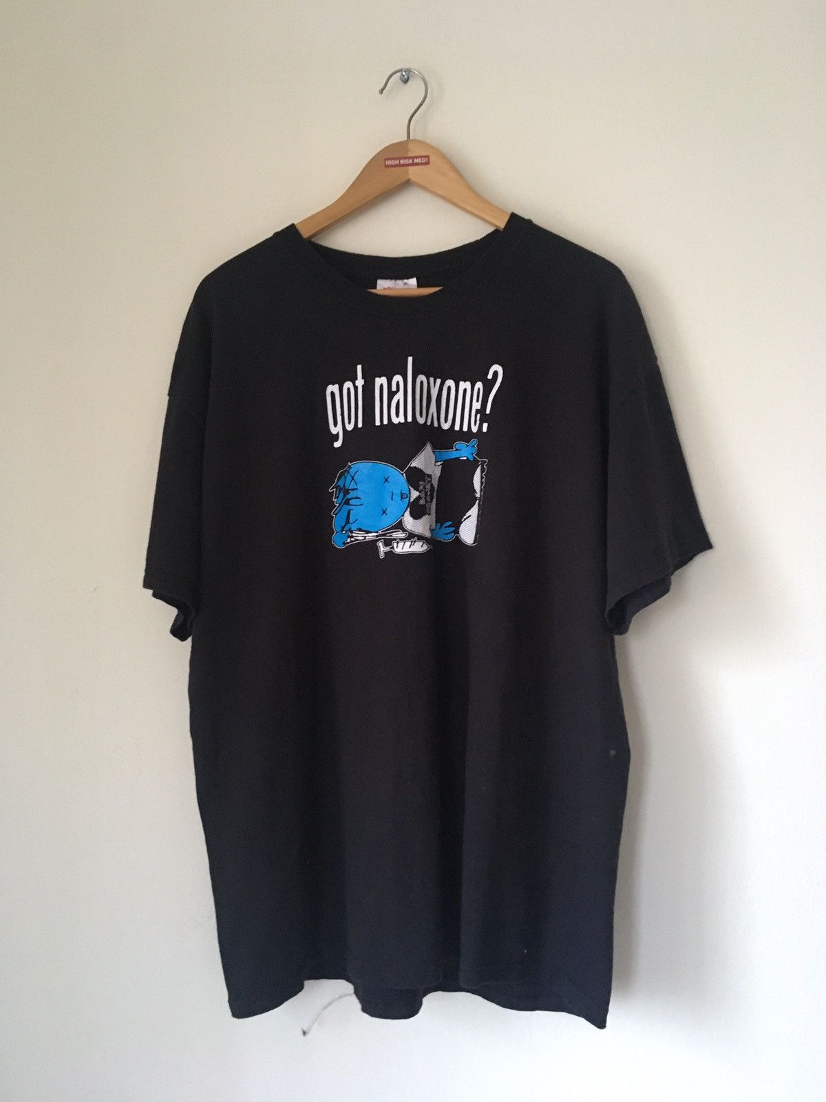 Hanes × Vintage Vintage science tshirt GOT NALOXONE? Size US XL / EU 56 / 4 - 2 Thumbnail