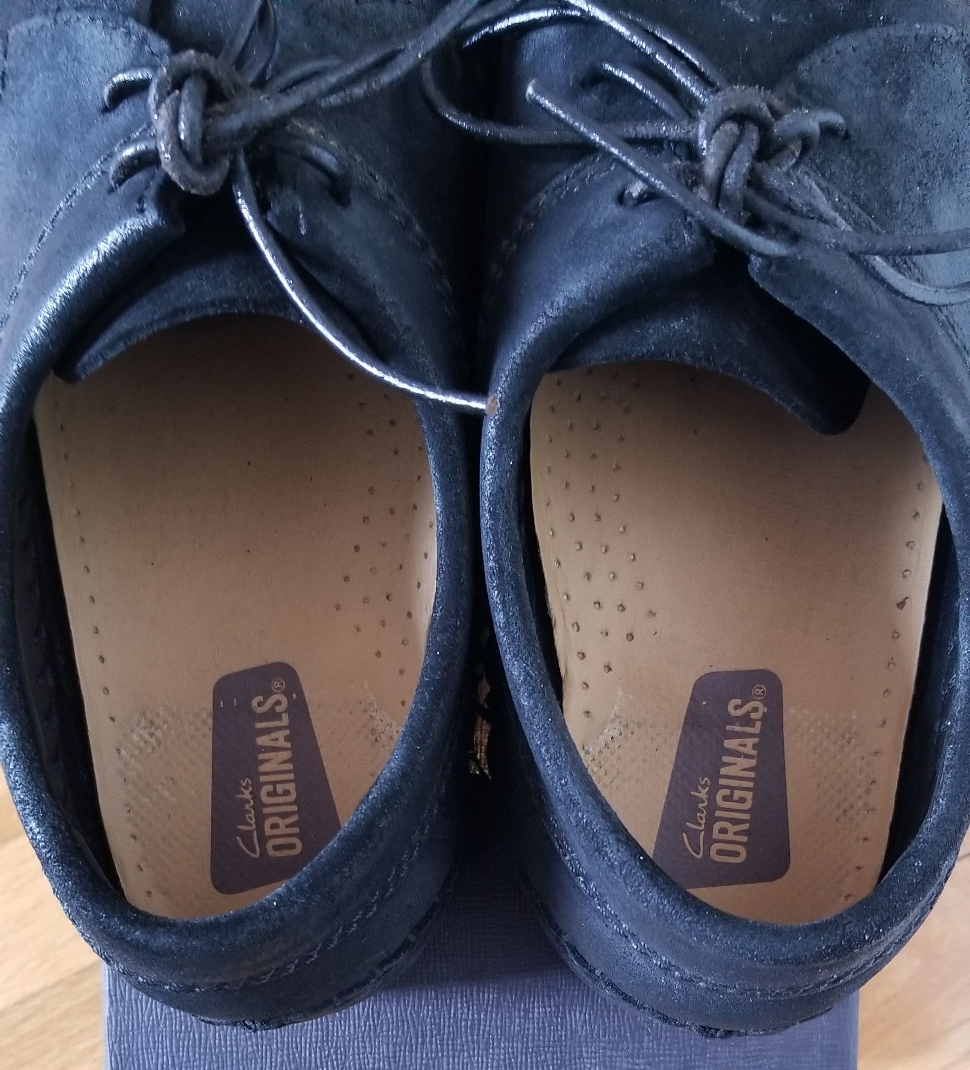 Clarks Clarks Black Waxed Leather Suede Weaver Creeper 10 Size US 10 / EU 43 - 7 Thumbnail