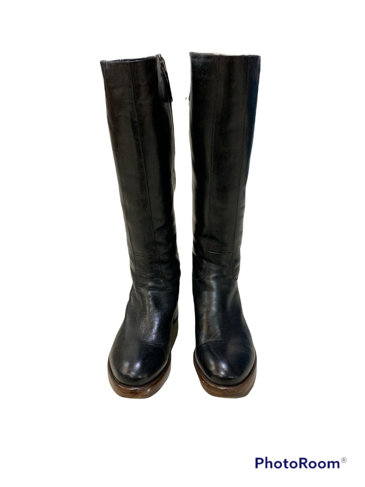 RoccoP ROCCO P. VELVET LINING LEATHER HIGH BOOTS Size US 5 / EU 37 - 4 Thumbnail