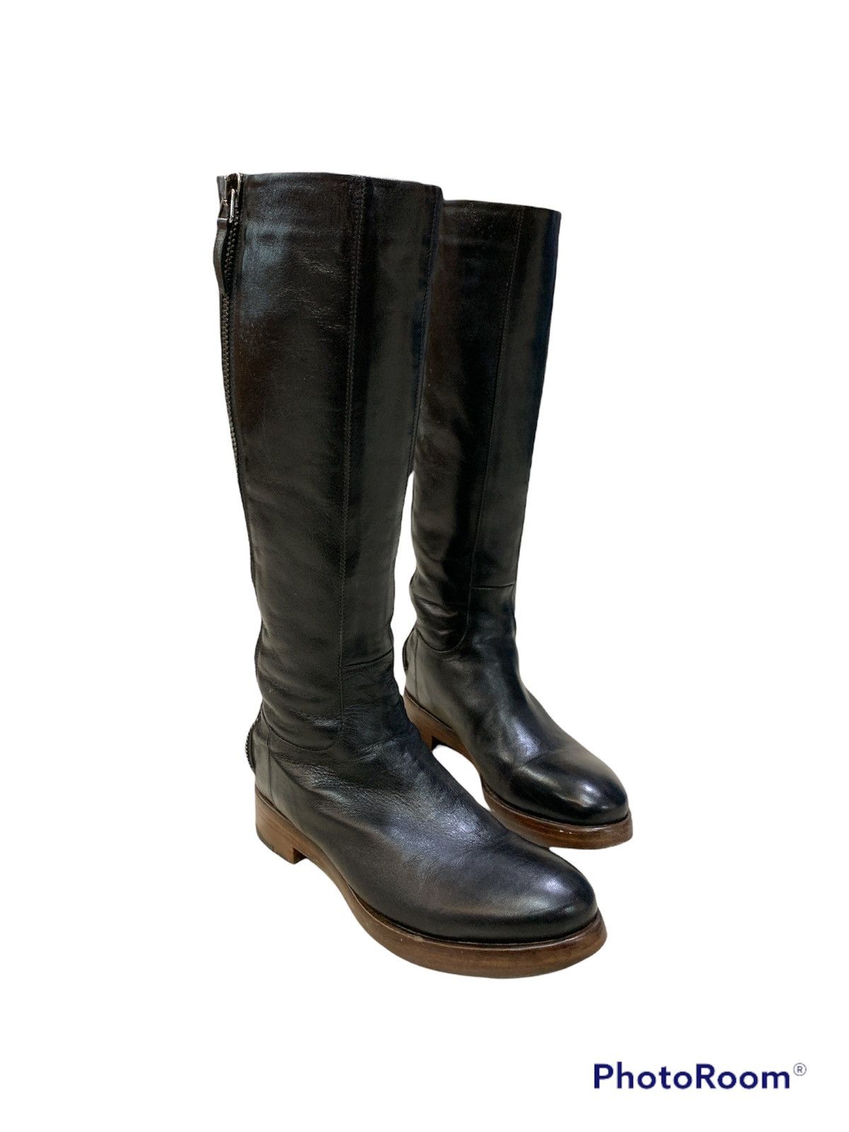 RoccoP ROCCO P. VELVET LINING LEATHER HIGH BOOTS Size US 5 / EU 37 - 5 Thumbnail