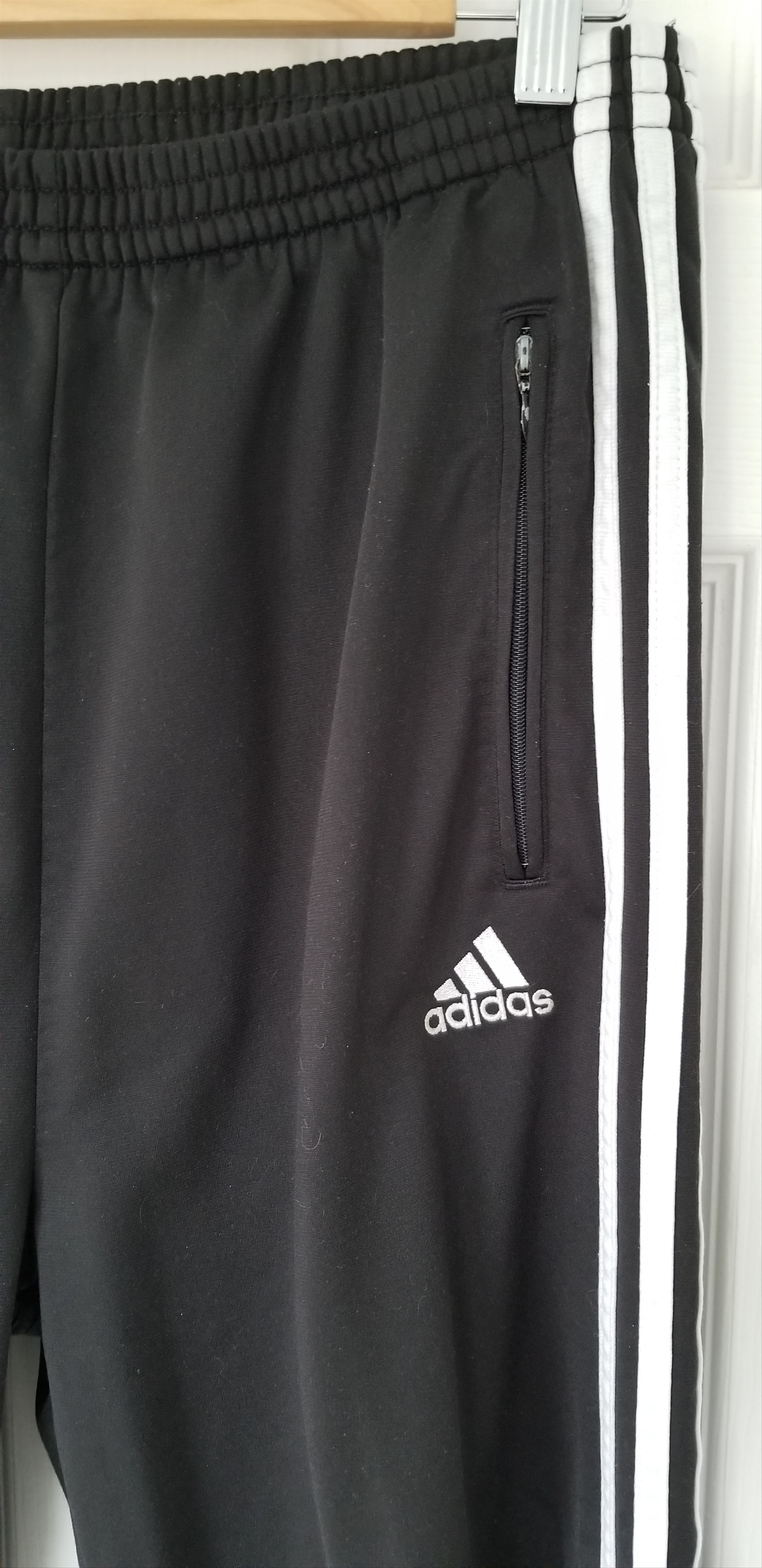 Adidas Vintage Adidas Tear-Away Track Pants Black Joggers 90's Y2K Size US 32 / EU 48 - 4 Thumbnail