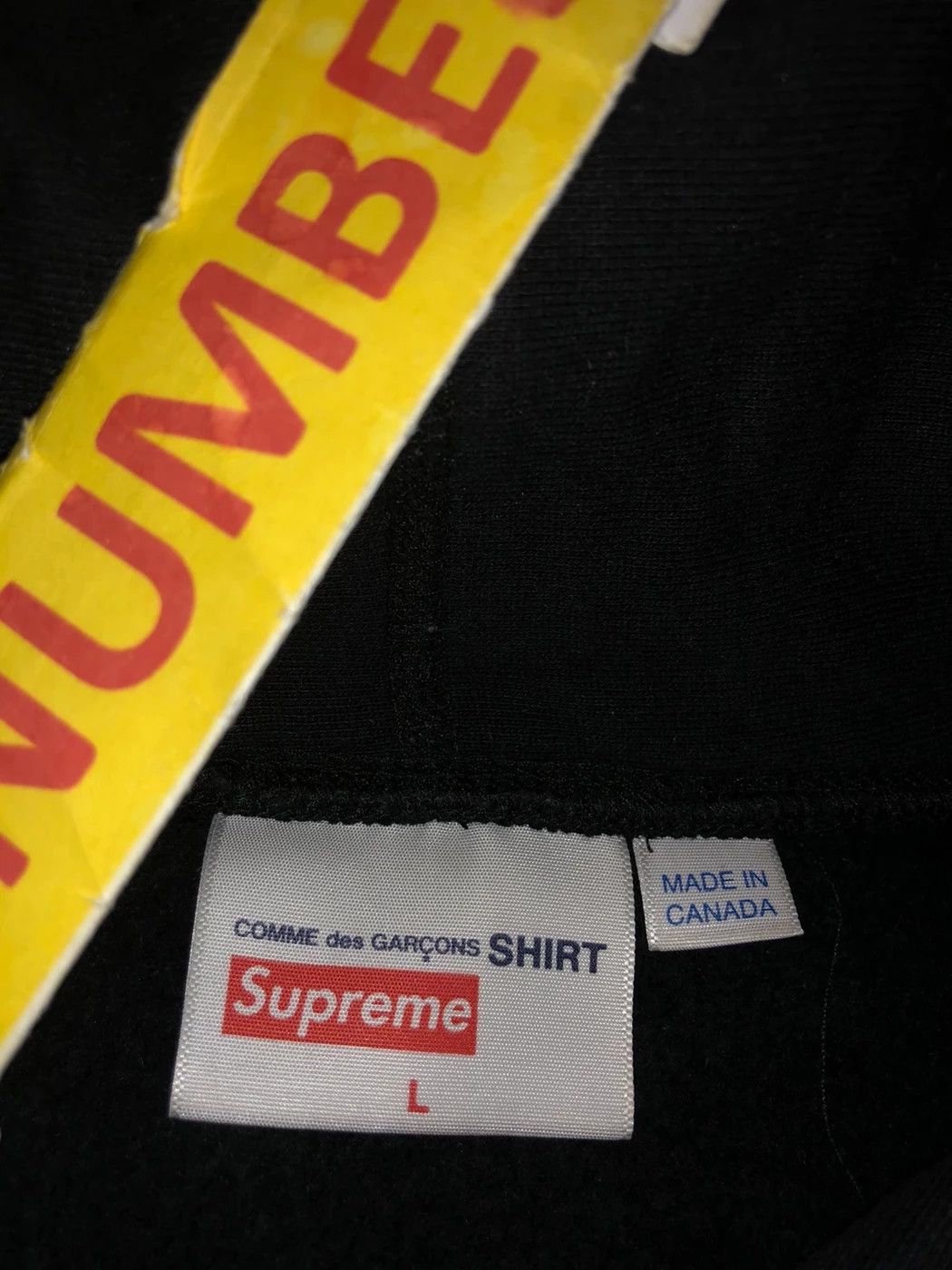 supreme x cdg hoodie bogo box logo large comme des garcons