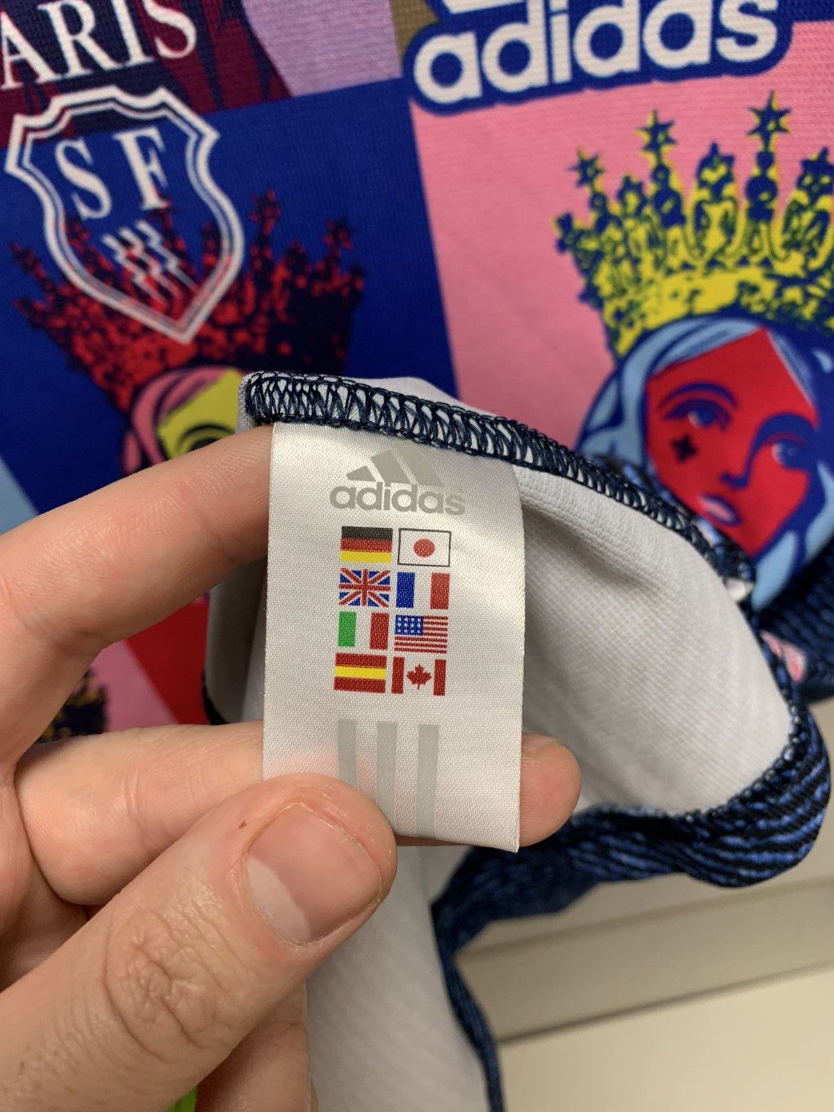 Adidas Archive Paris SF ADIDAS ACID rugby jersey L vintage 08 away Size US L / EU 52-54 / 3 - 9 Thumbnail