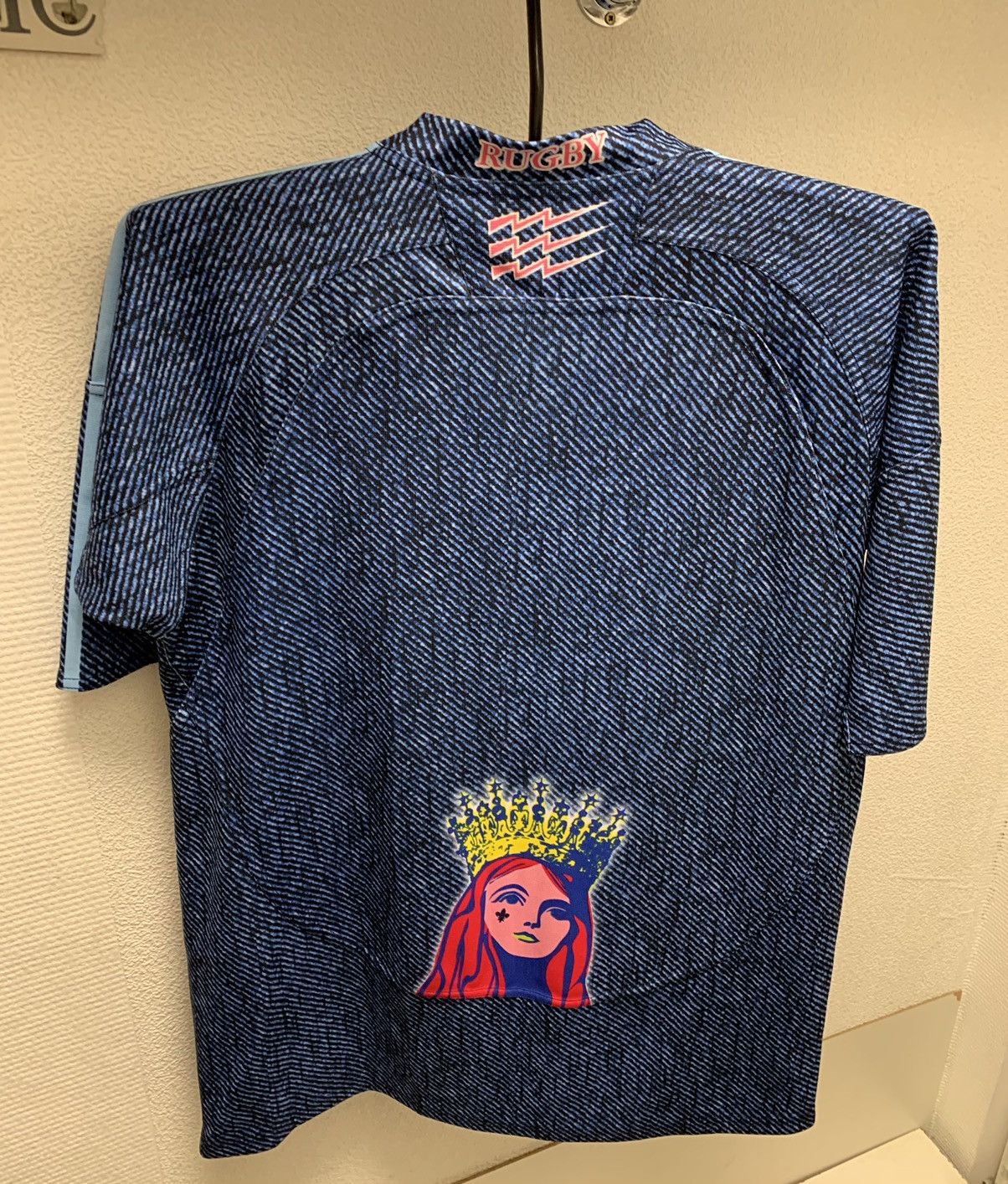 Adidas Archive Paris SF ADIDAS ACID rugby jersey L vintage 08 away Size US L / EU 52-54 / 3 - 4 Thumbnail