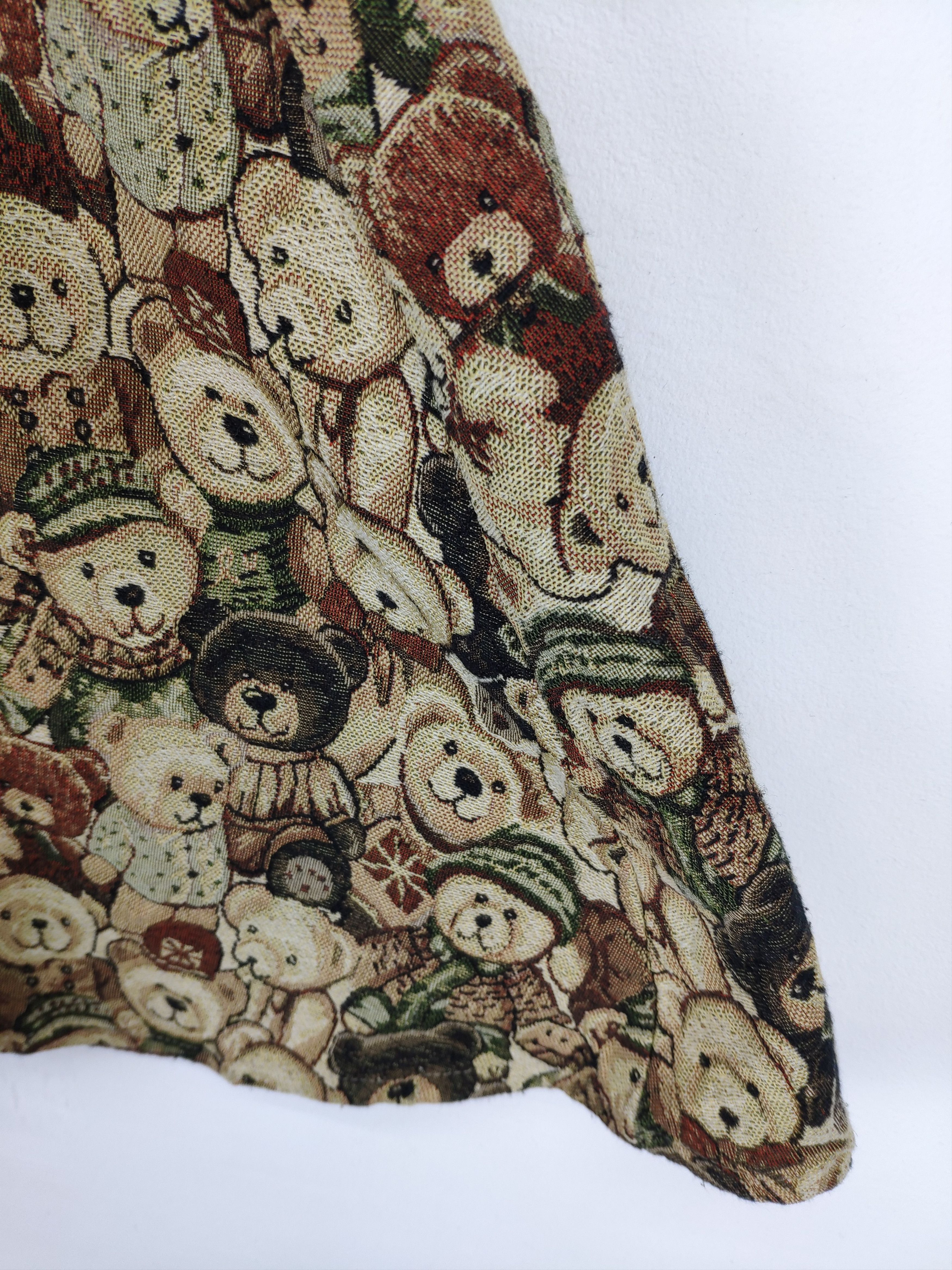 Japanese Brand Vintage Mini Skirt Bear Fullprint Size 28" / US 6 / IT 42 - 5 Thumbnail