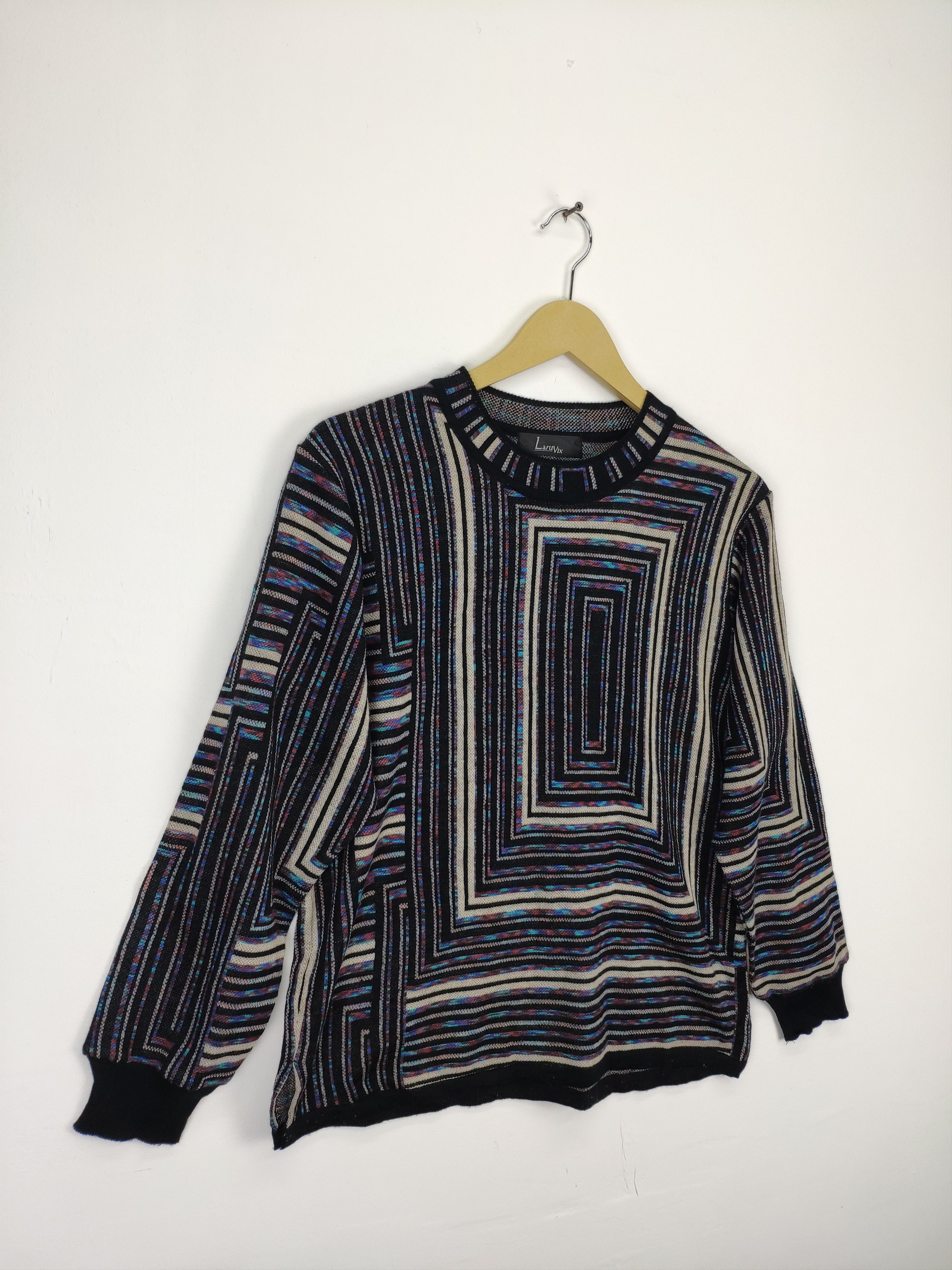 Aran Isles Knitwear × Japanese Brand Vintage Knit Sweater Crewneck Art Motif Size M / US 6-8 / IT 42-44 - 3 Thumbnail