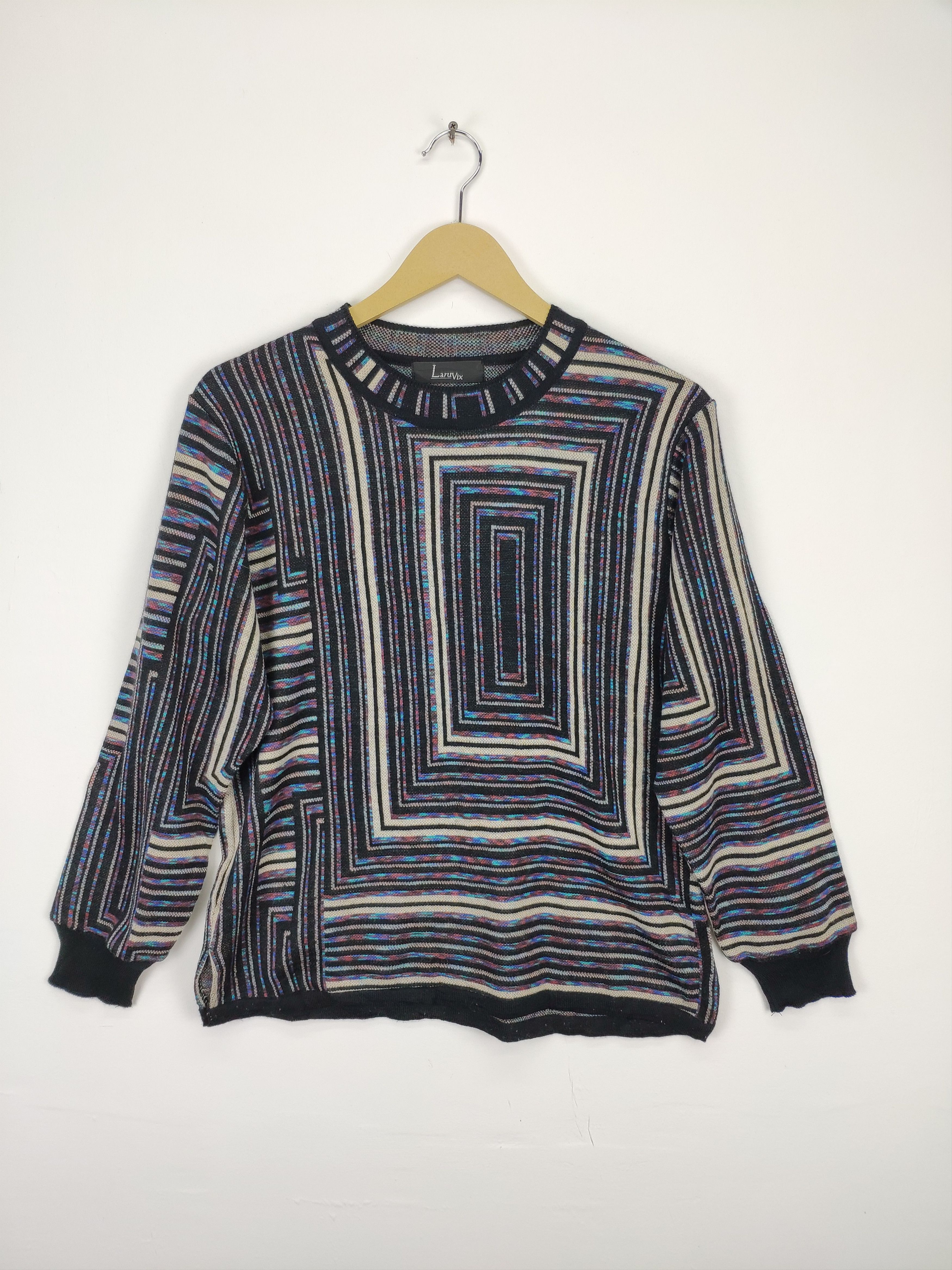 Aran Isles Knitwear × Japanese Brand Vintage Knit Sweater Crewneck Art Motif Size M / US 6-8 / IT 42-44 - 1 Thumbnail