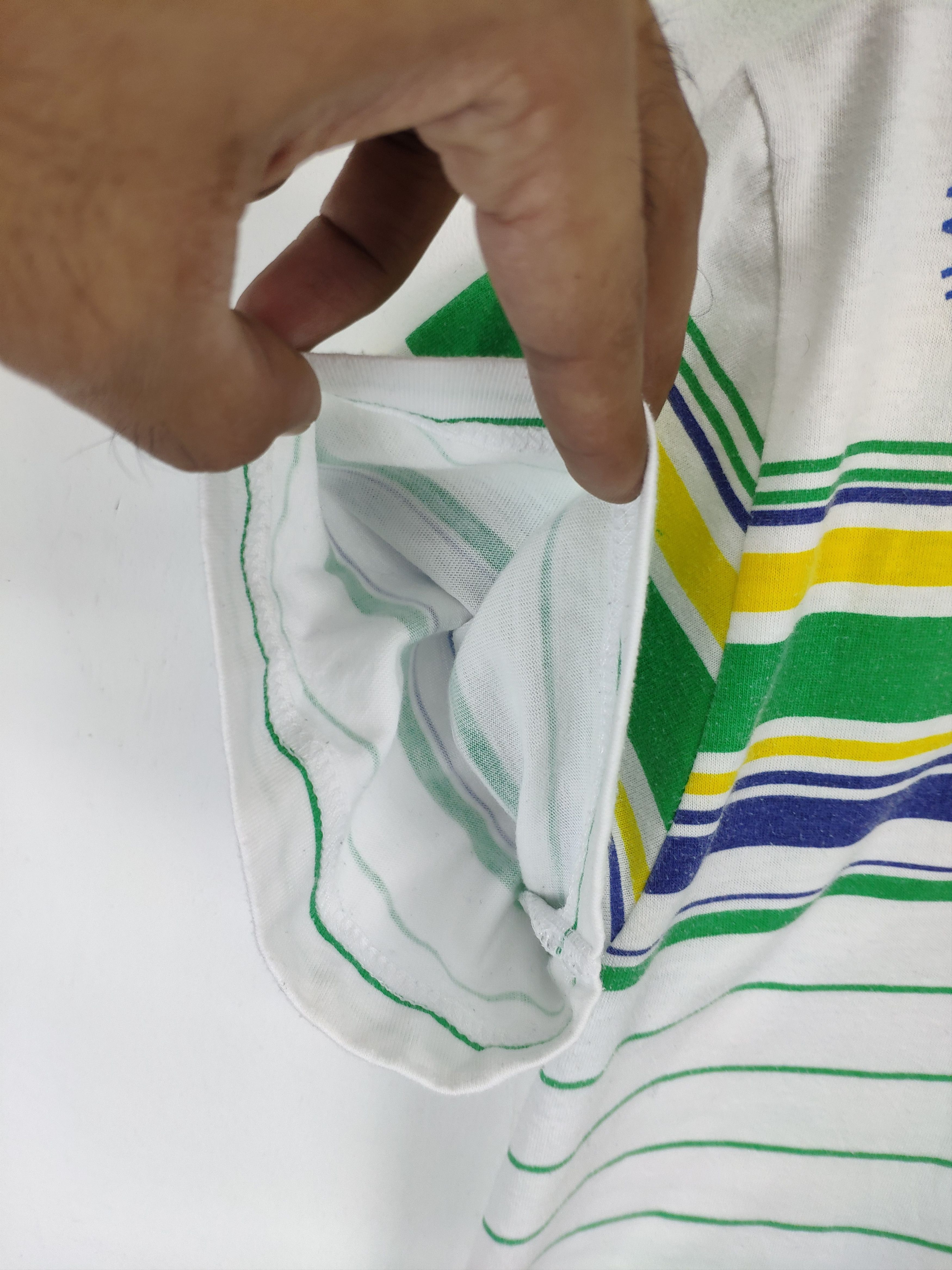 Japanese Brand × Vintage Vintage Riding Storm Striped Collared Shirt Surfing Size US M / EU 48-50 / 2 - 8 Thumbnail