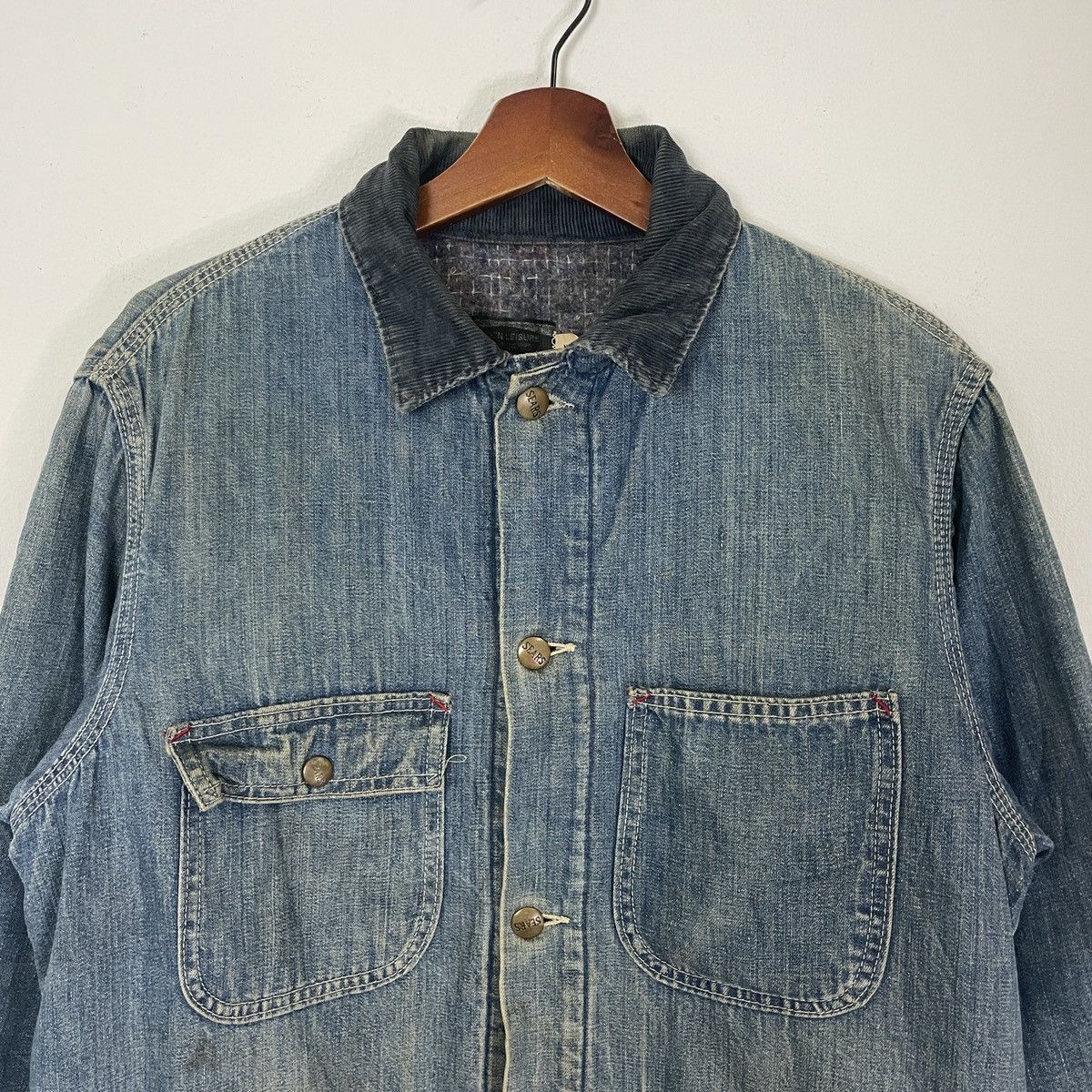 Sears RARE‼️Vintage 60s Sears Button Ups Workers Denim Jacket Size US L / EU 52-54 / 3 - 5 Thumbnail