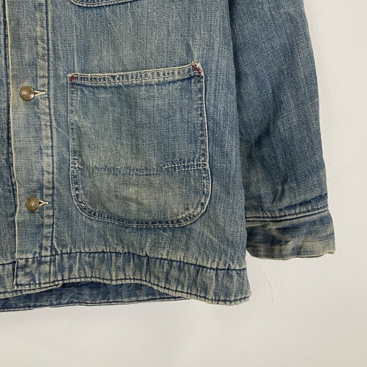Sears RARE‼️Vintage 60s Sears Button Ups Workers Denim Jacket Size US L / EU 52-54 / 3 - 3 Thumbnail