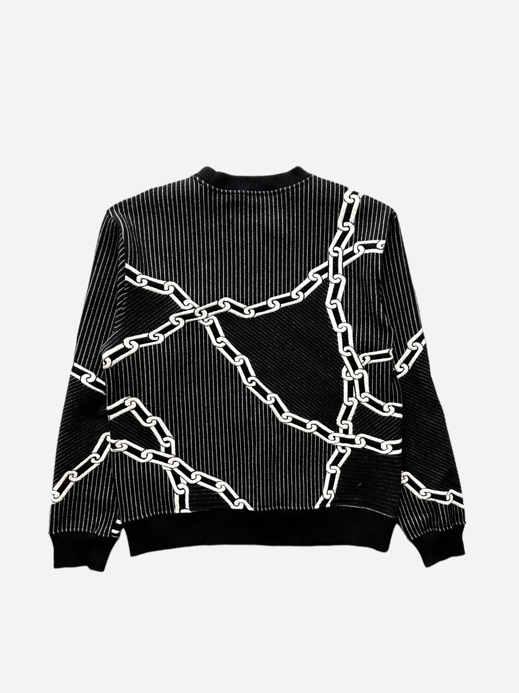 Louis Vuitton Louis Vuitton Black 3d Effect Chain Logo Sweater Size US L / EU 52-54 / 3 - 2 Thumbnail