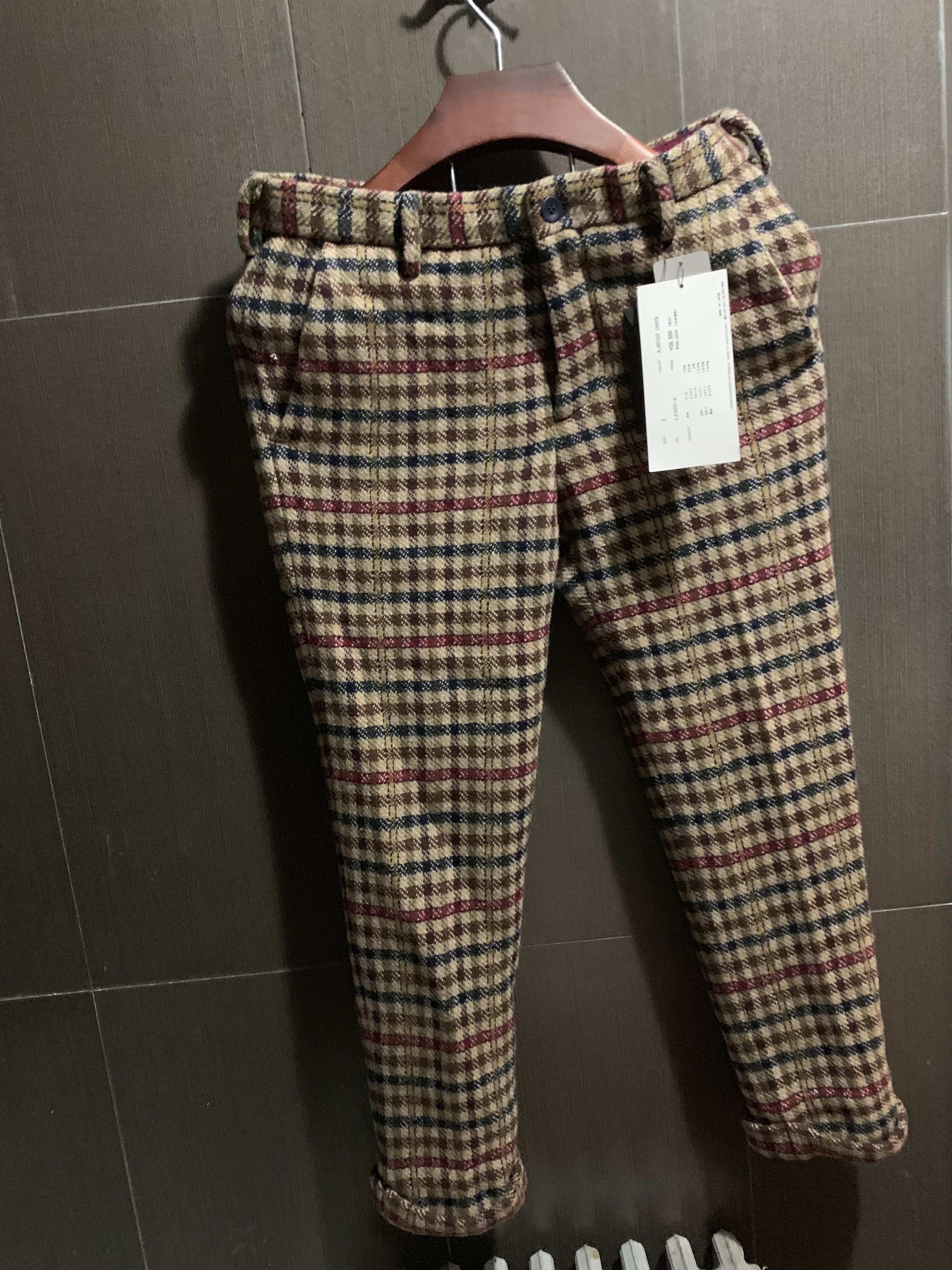 John Undercover Undercover Wool Hybrid chekced Pants Size US 31 - 2 Thumbnail