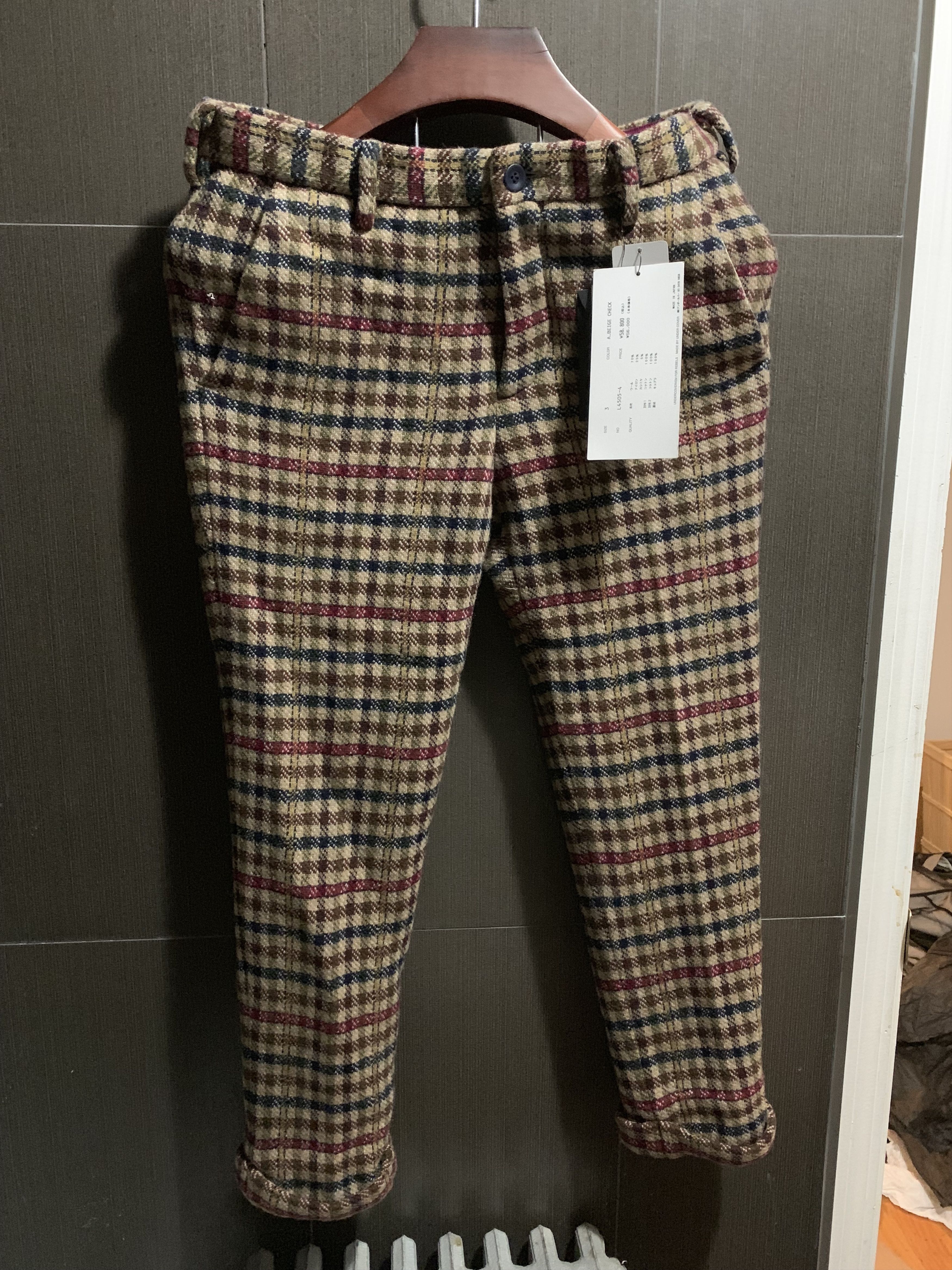 John Undercover Undercover Wool Hybrid chekced Pants Size US 31 - 3 Thumbnail