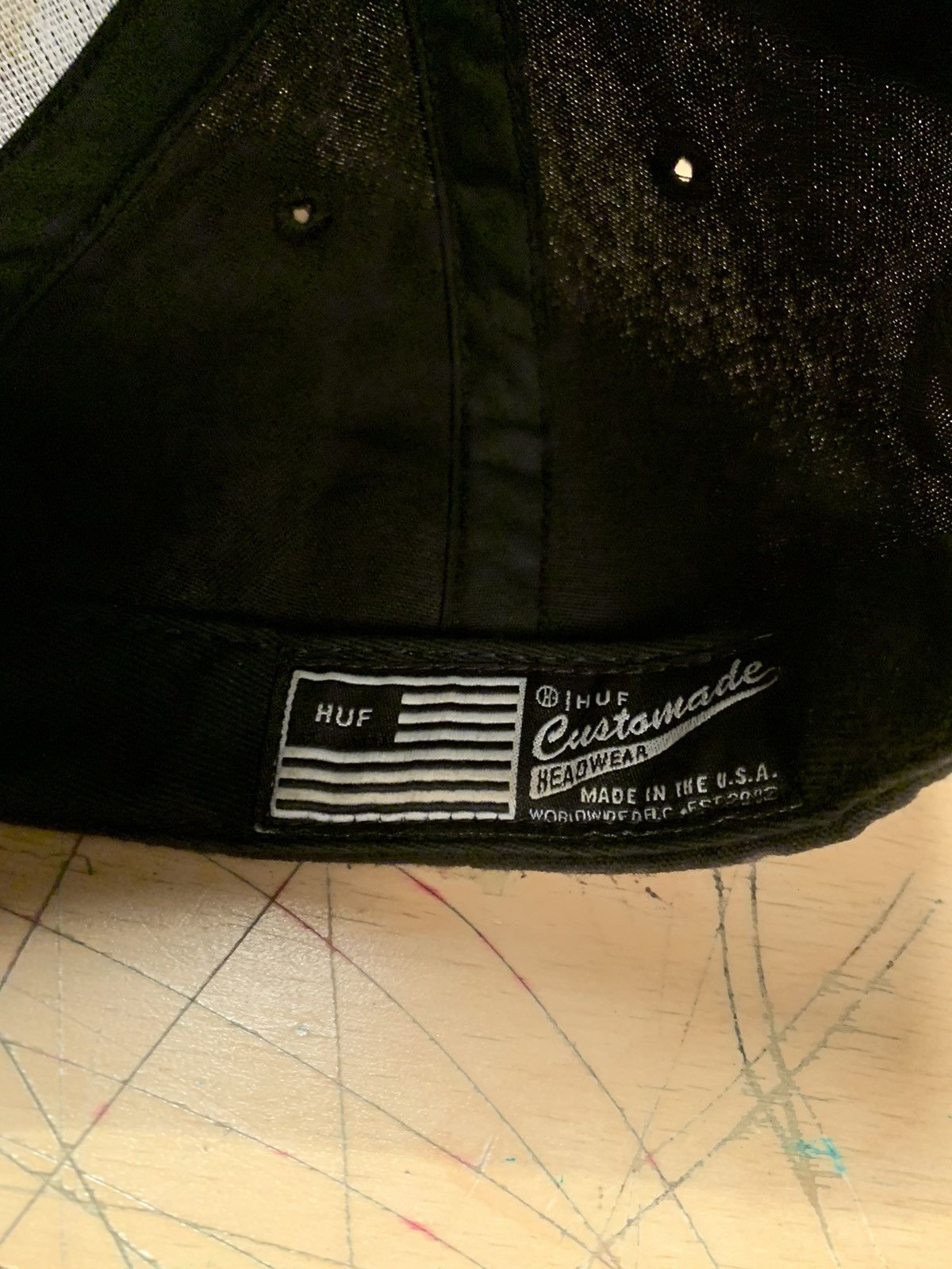 Huf Huf Classic Spell Out Snapback Black Size ONE SIZE - 4 Thumbnail