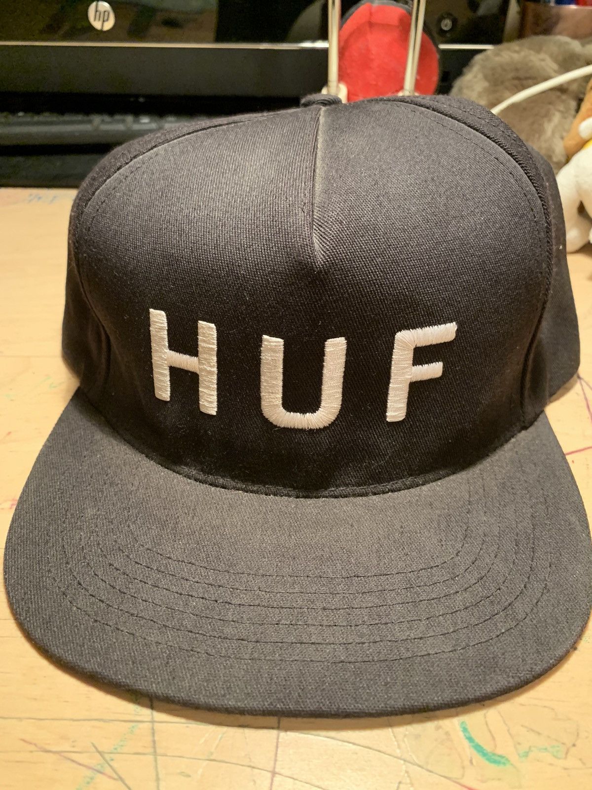 Huf Huf Classic Spell Out Snapback Black Size ONE SIZE - 1 Thumbnail
