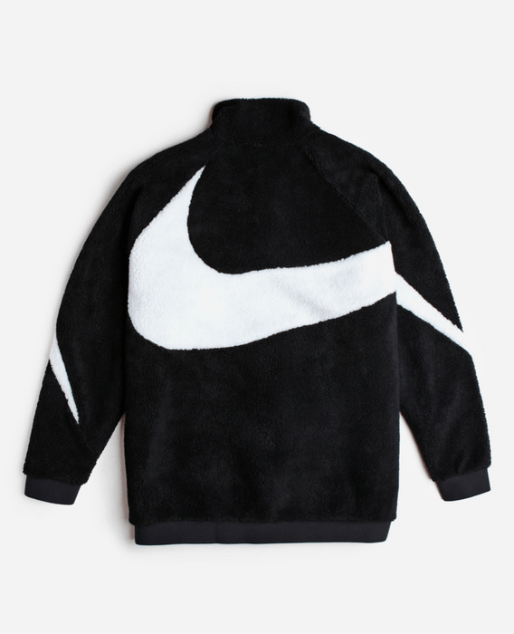 Nike fleece jacket big 2025 swoosh