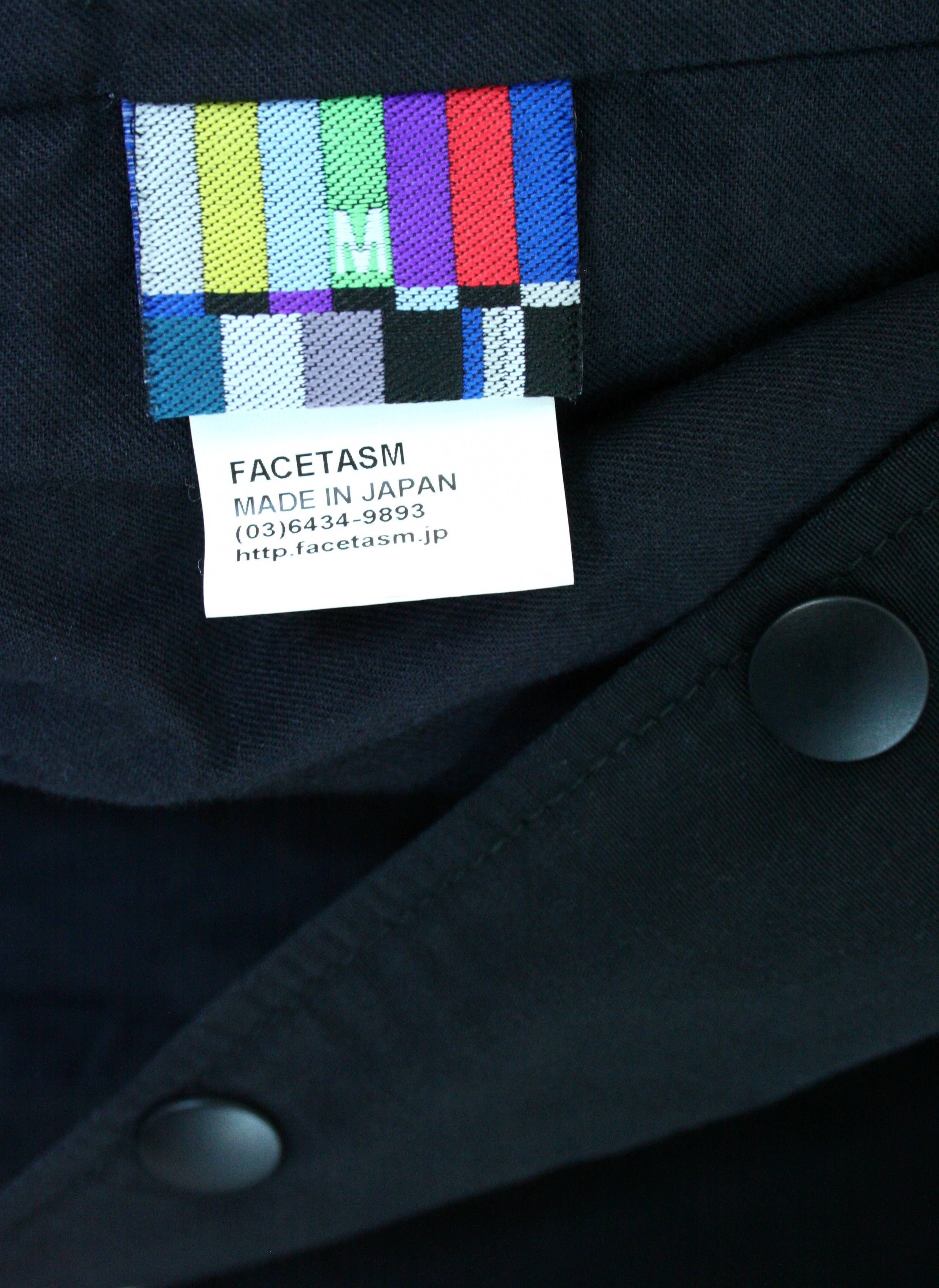 Facetasm FACETASM Black Raglan Varsity Bomber Coach Jacket Size US M / EU 48-50 / 2 - 7 Thumbnail
