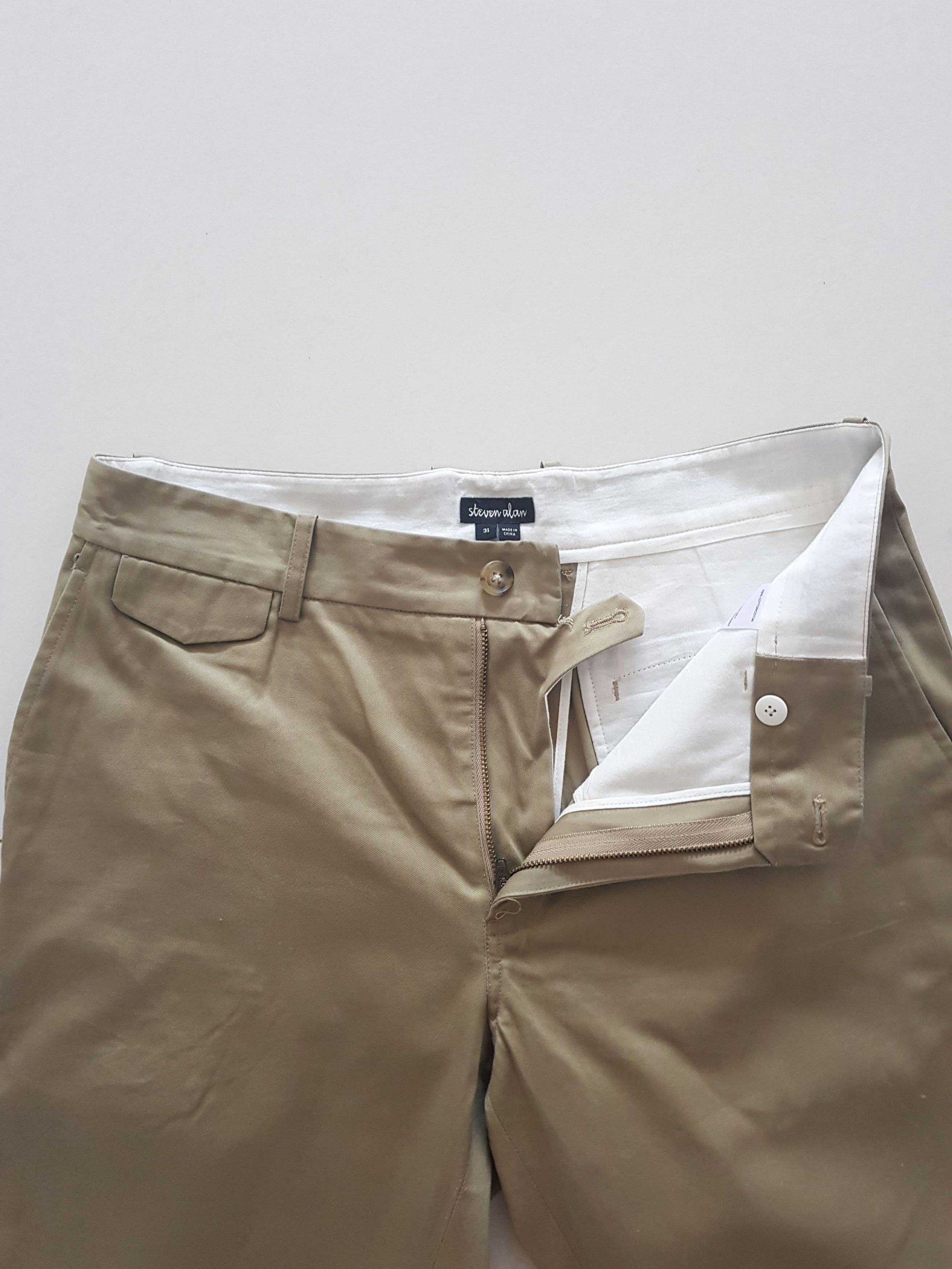 Steven Alan Relaxed Chino - Khaki Size US 31 - 2 Thumbnail