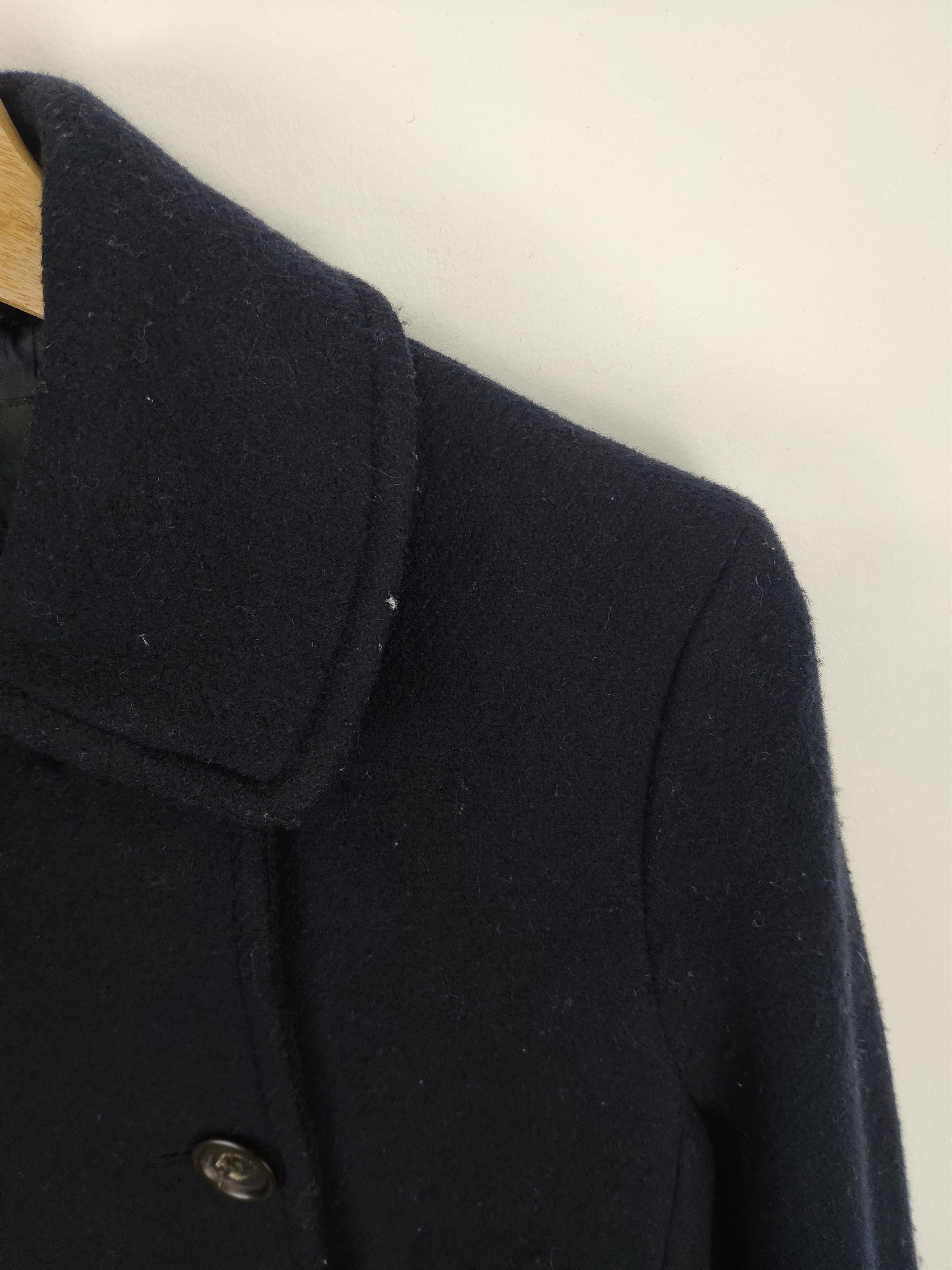 Japanese Brand × Uniqlo 🇯🇵 Uniqlo Wool Jacket Double Breasted Peacoat Size S / US 4 / IT 40 - 7 Thumbnail