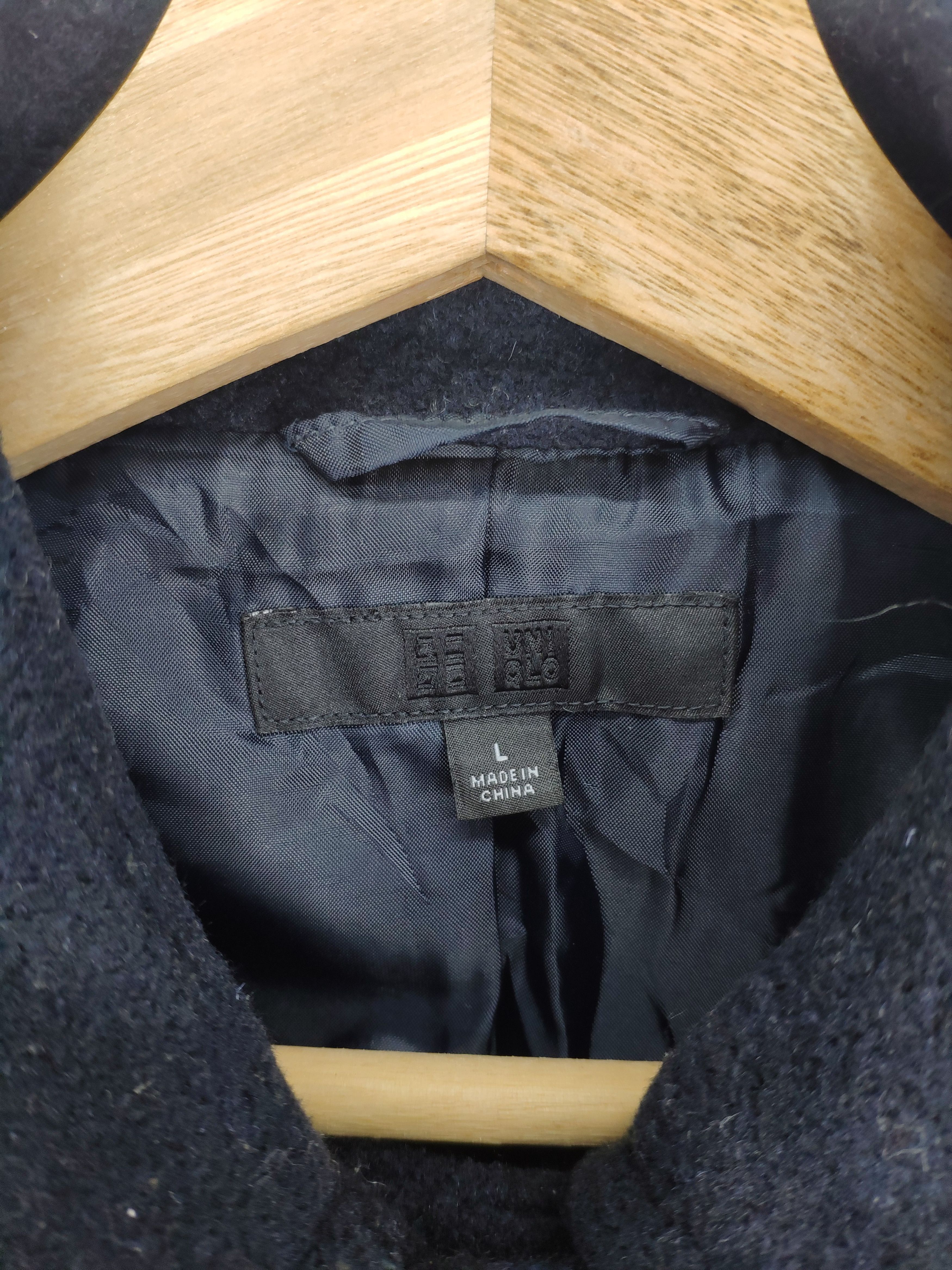 Japanese Brand × Uniqlo 🇯🇵 Uniqlo Wool Jacket Double Breasted Peacoat Size S / US 4 / IT 40 - 8 Thumbnail