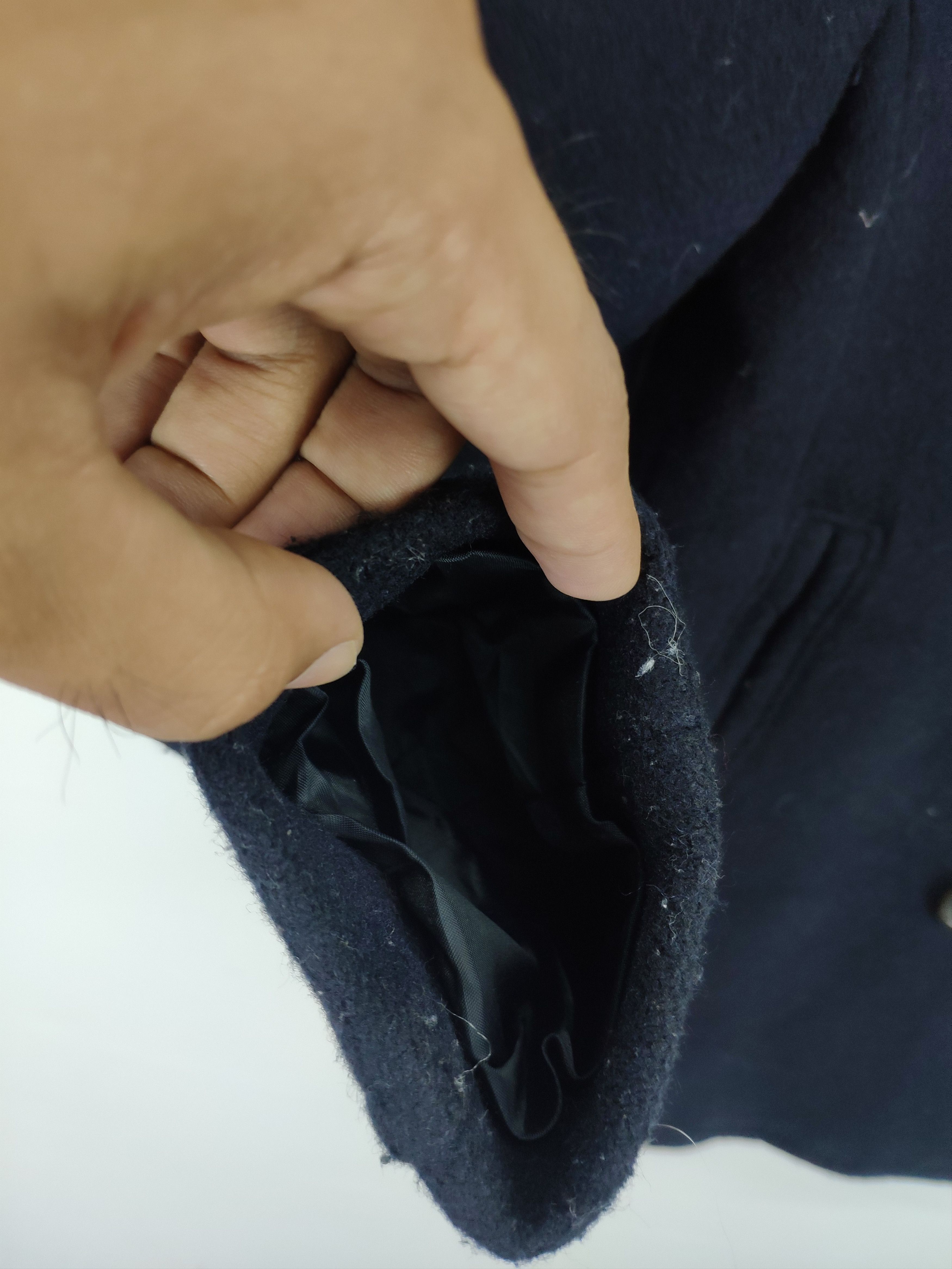 Japanese Brand × Uniqlo 🇯🇵 Uniqlo Wool Jacket Double Breasted Peacoat Size S / US 4 / IT 40 - 5 Thumbnail