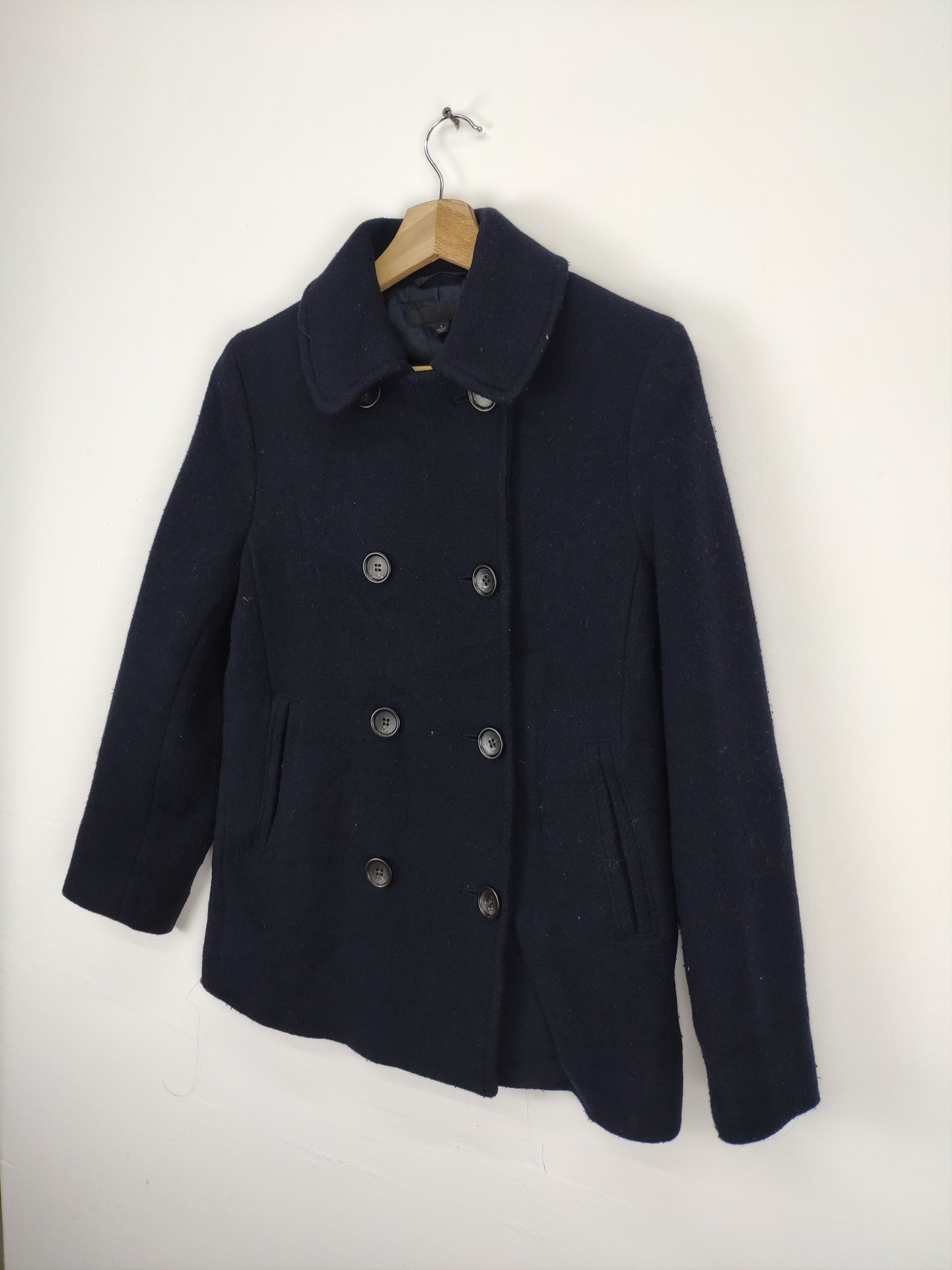 Japanese Brand × Uniqlo 🇯🇵 Uniqlo Wool Jacket Double Breasted Peacoat Size S / US 4 / IT 40 - 2 Thumbnail