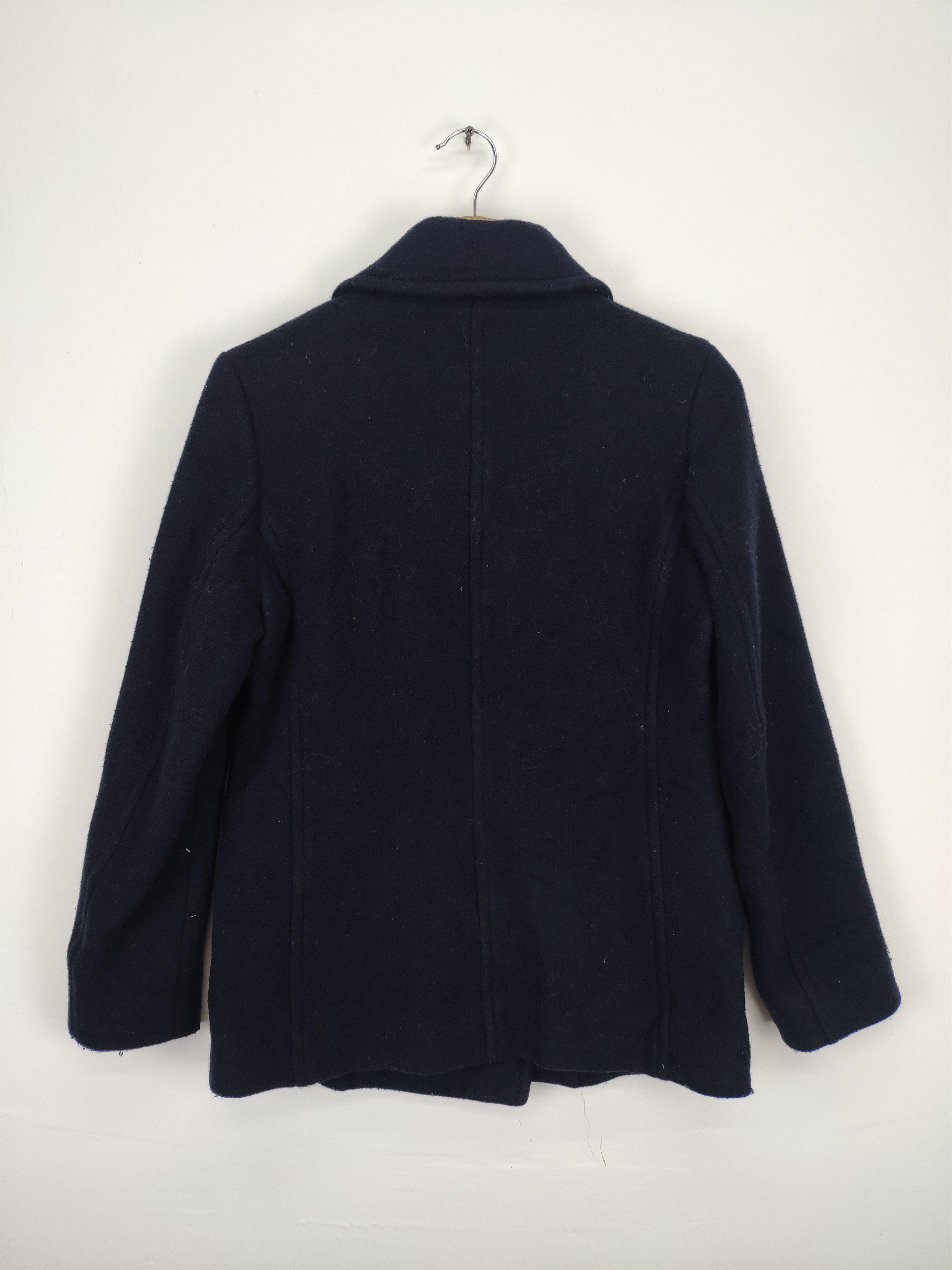 Japanese Brand × Uniqlo 🇯🇵 Uniqlo Wool Jacket Double Breasted Peacoat Size S / US 4 / IT 40 - 10 Thumbnail