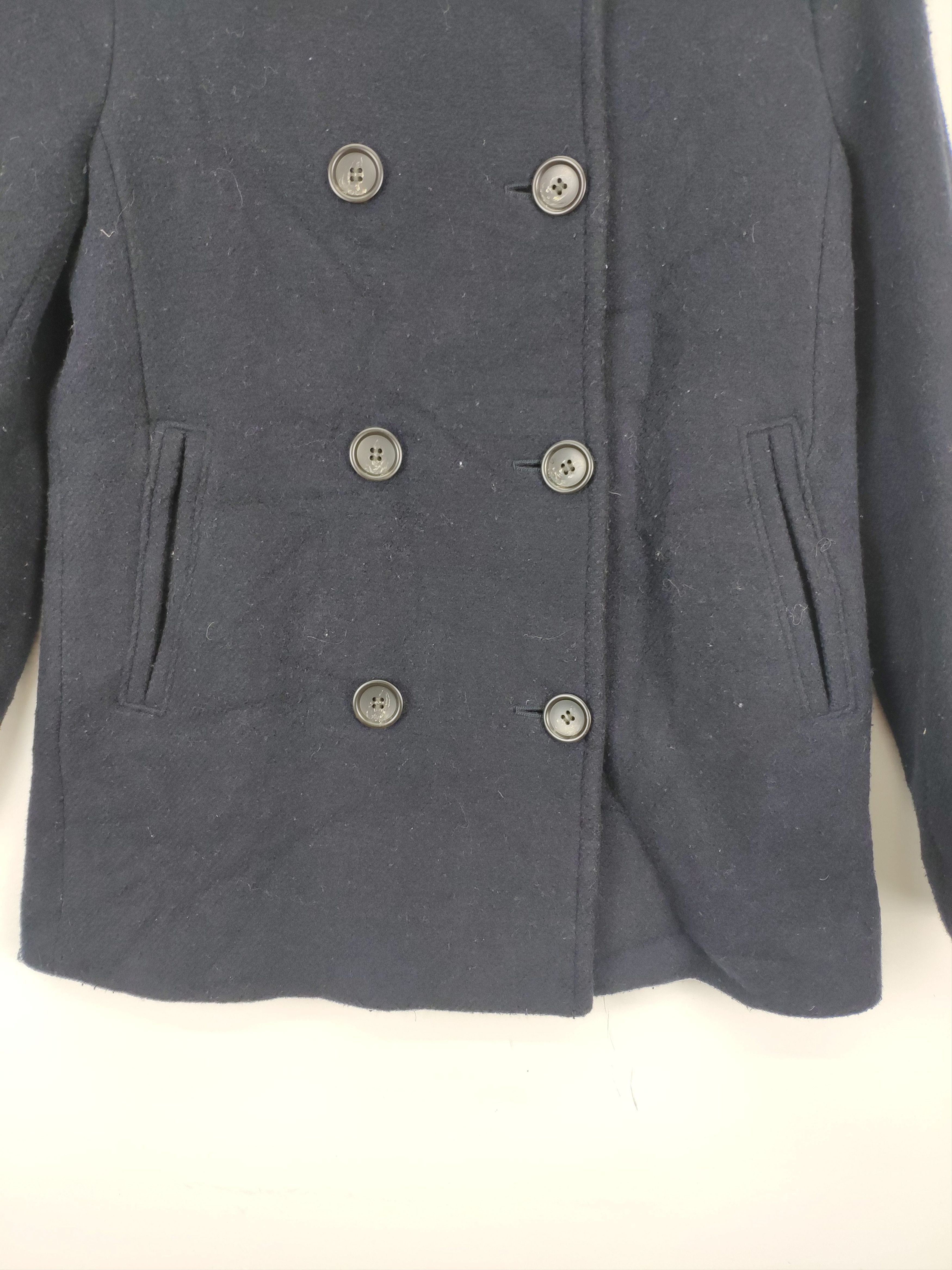 Japanese Brand × Uniqlo 🇯🇵 Uniqlo Wool Jacket Double Breasted Peacoat Size S / US 4 / IT 40 - 6 Thumbnail